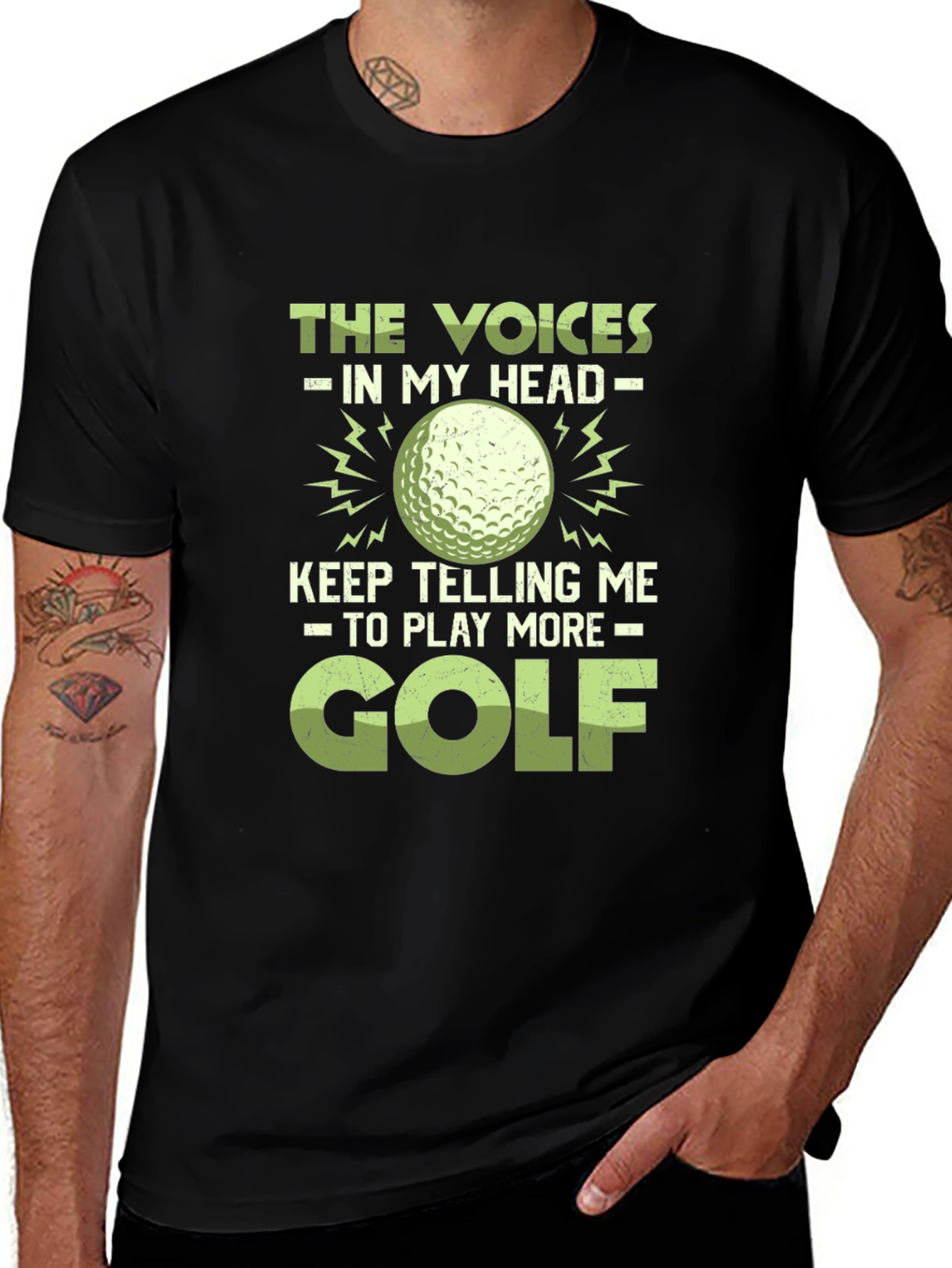 Variant 18 of Voices in My Head Golf T-Shirt