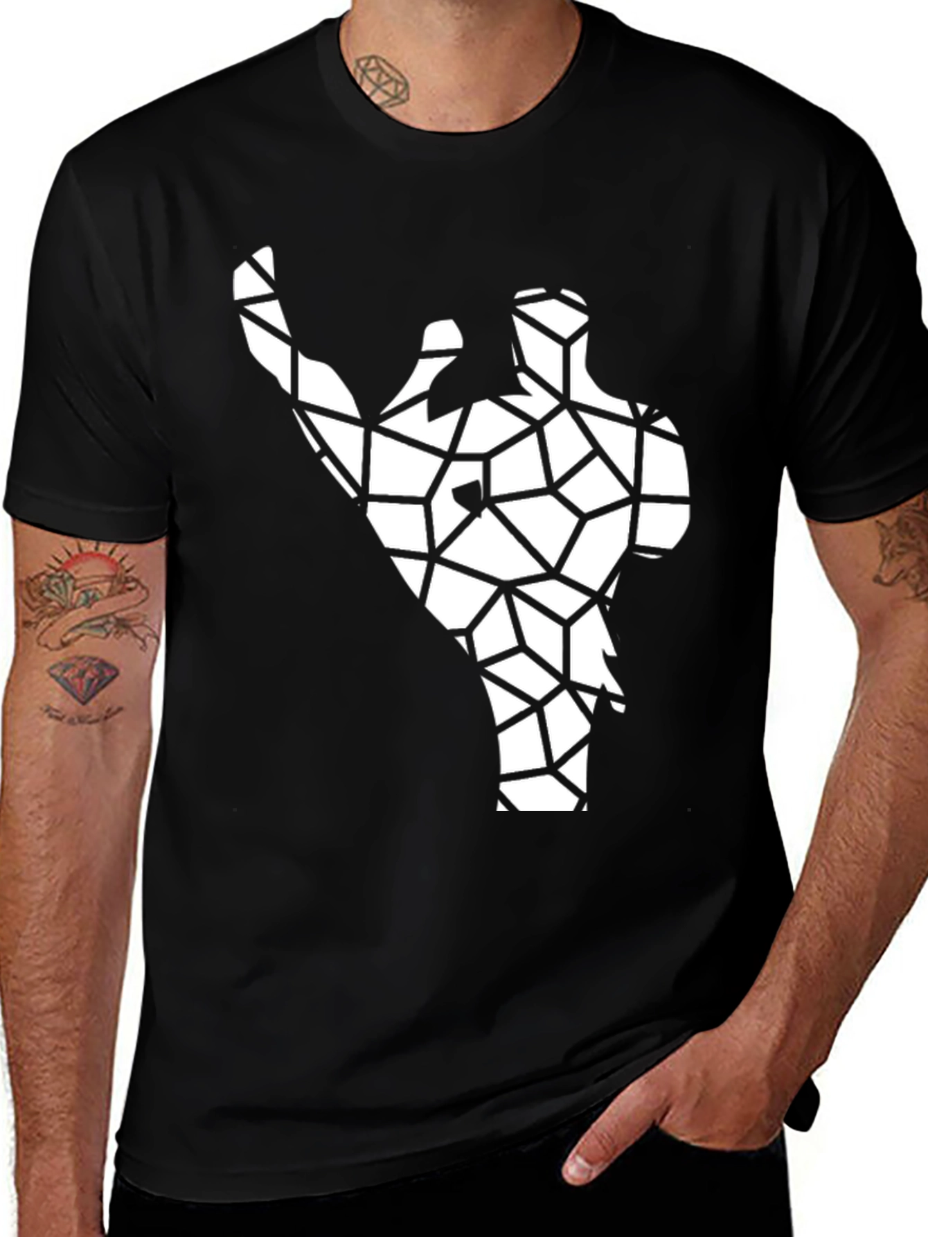 Variant 7 of Geometric Silhouette T-Shirt - Modern Graphic Tee