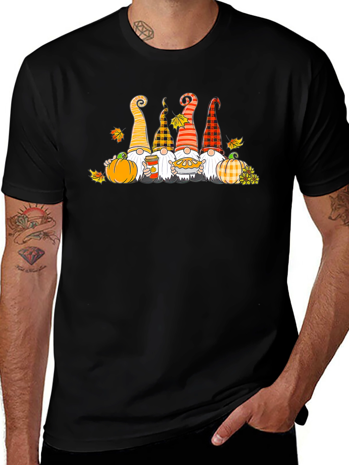 Variant 23 of Fall Gnomes T-Shirt Autumn Harvest Theme