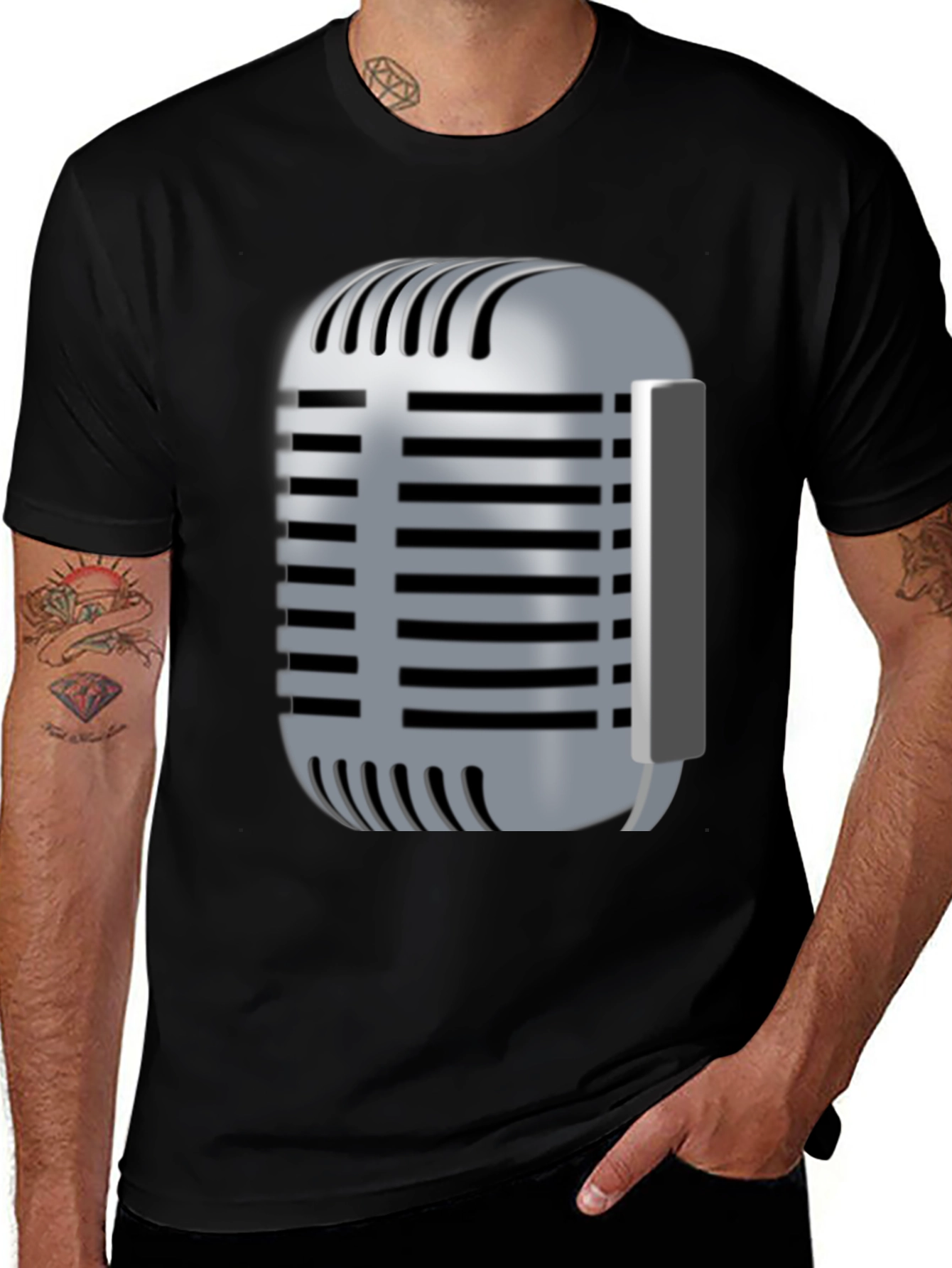 Variant 28 of Vintage Microphone Graphic T-Shirt