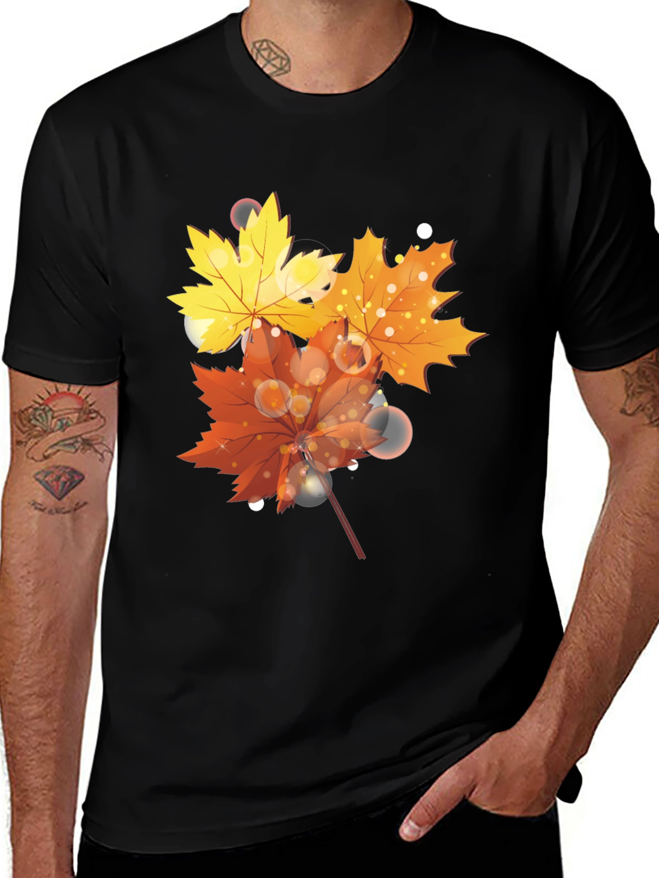 Variant 20 of Autumn Leaves T-Shirt - Stylish Fall Design