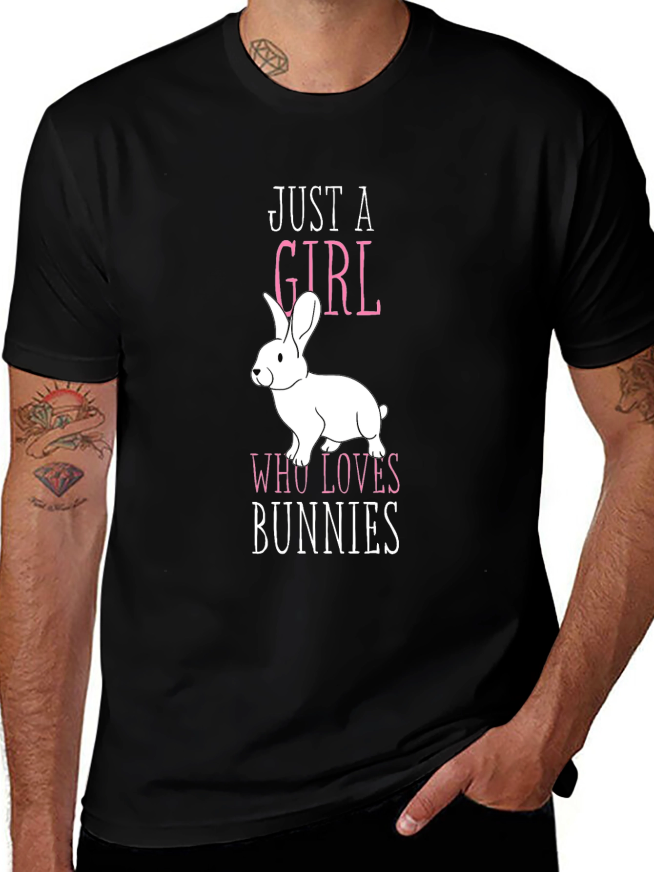 Variant 17 of Just a Girl Who Loves Bunnies T-Shirt