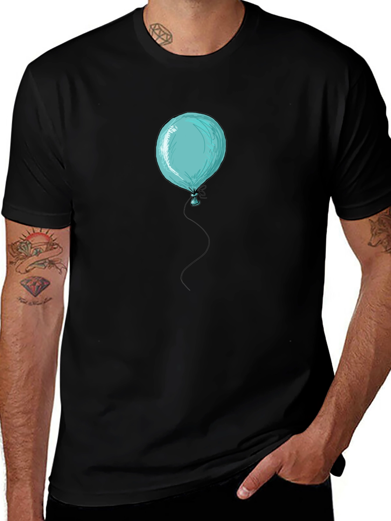 Variant 18 of Balloon Graphic Tee - Stylish Comfort