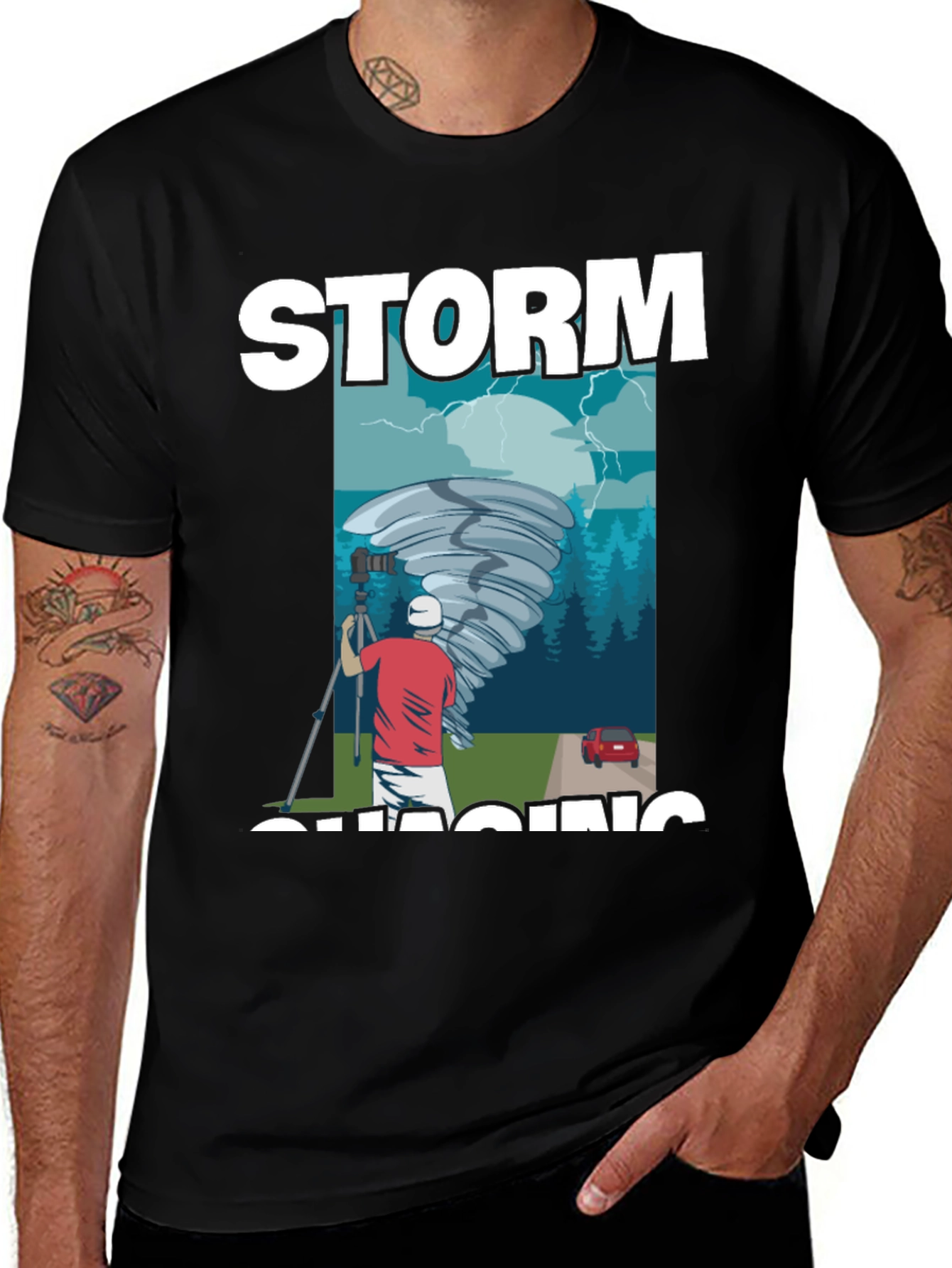Variant 2 of Storm Chasing Graphic Tee