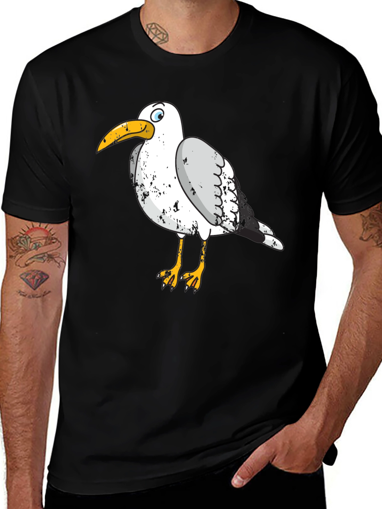 Variant 22 of Cartoon Seagull Graphic T-Shirt