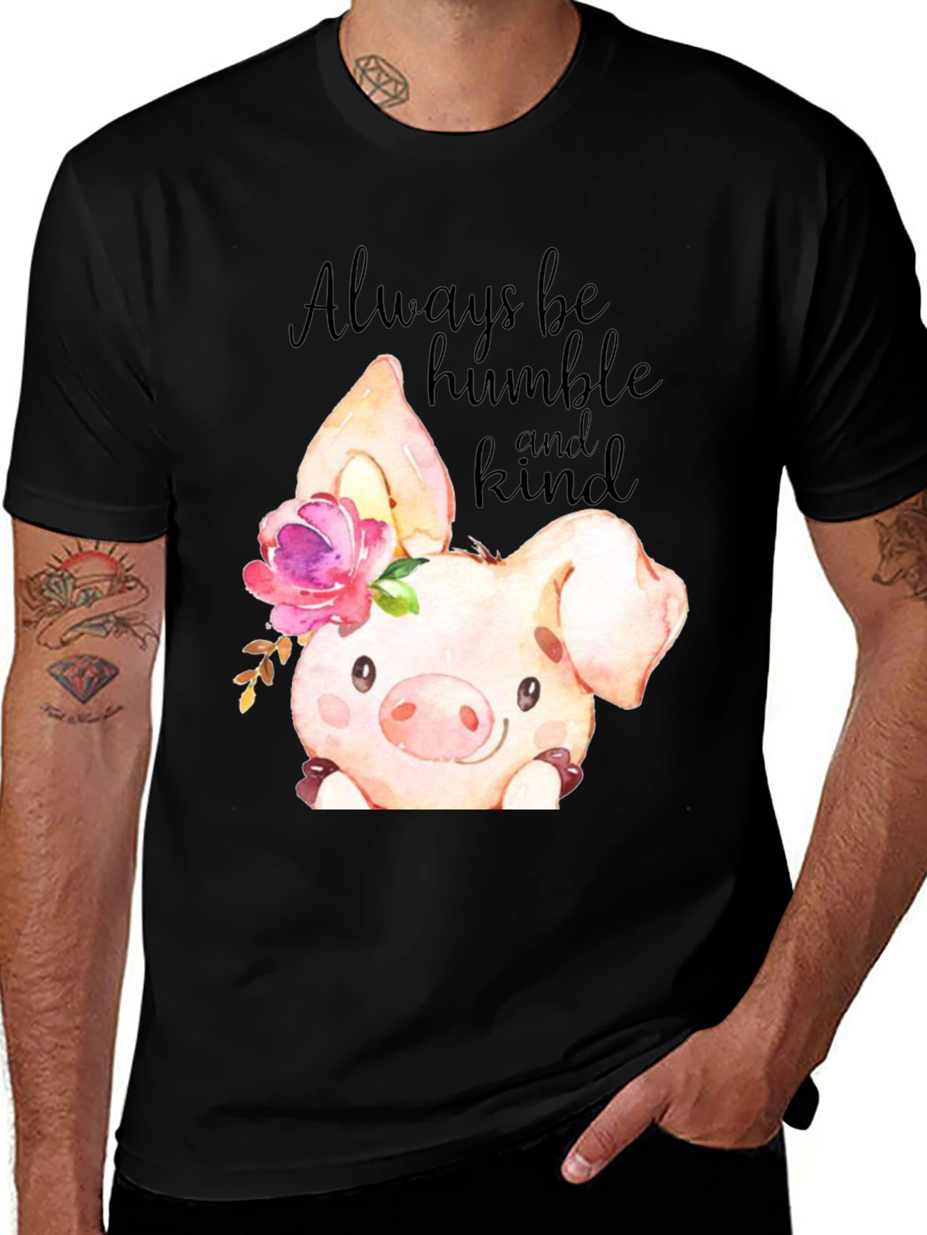 Variant 14 of Humble & Kind Piglet Graphic Tee