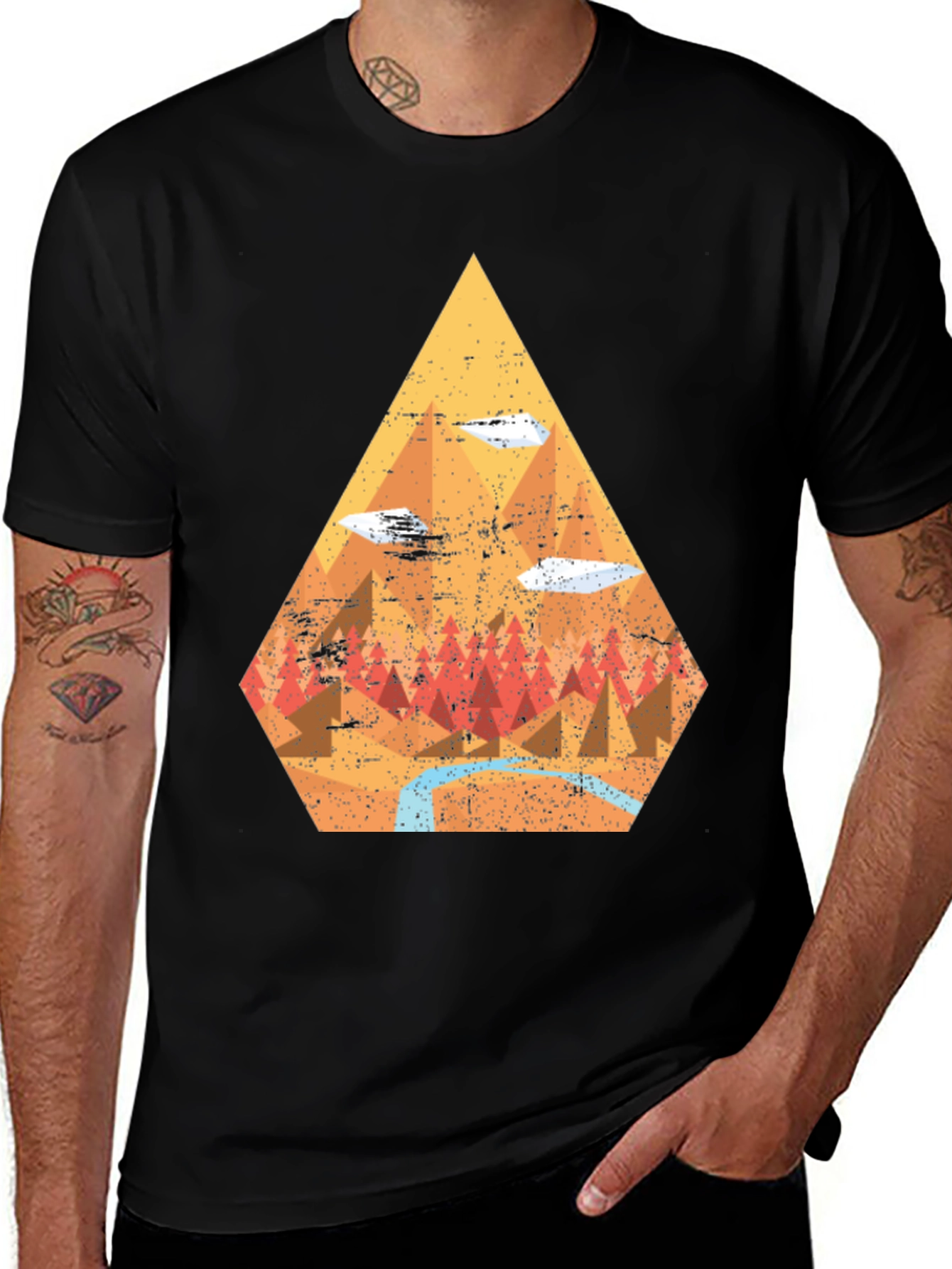 Variant 23 of Mountain Landscape Graphic T-Shirt