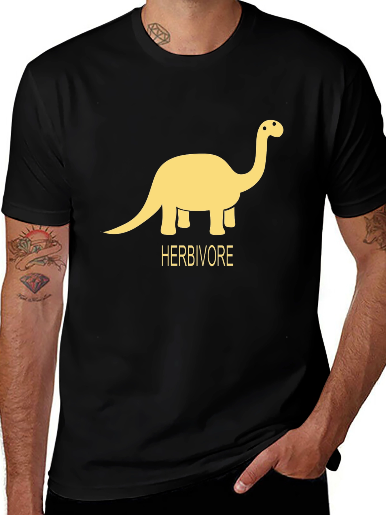 Variant 14 of Herbivore Dinosaur Graphic T-Shirt - Black