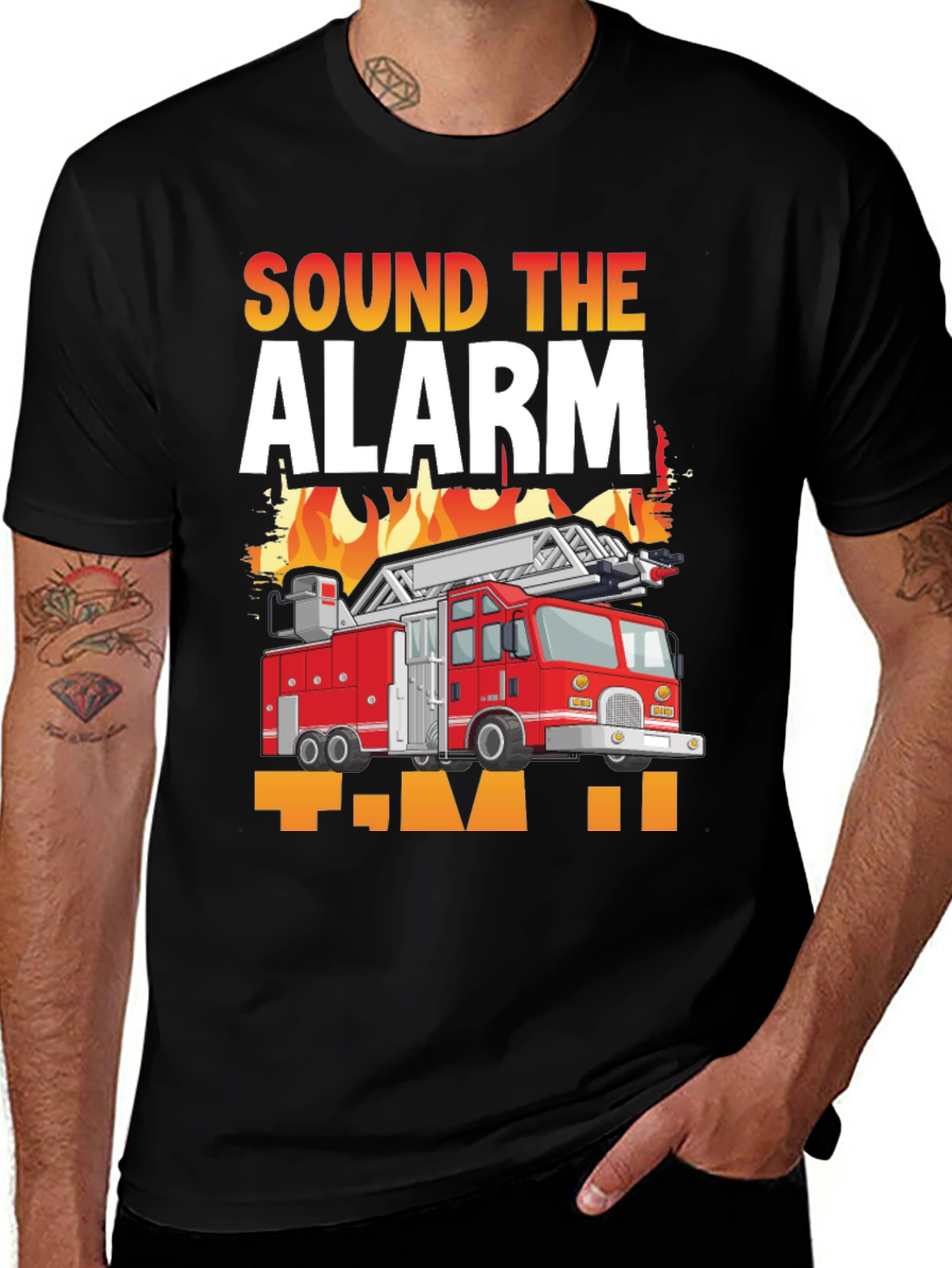Variant 3 of Sound the Alarm Firefighter T-Shirt