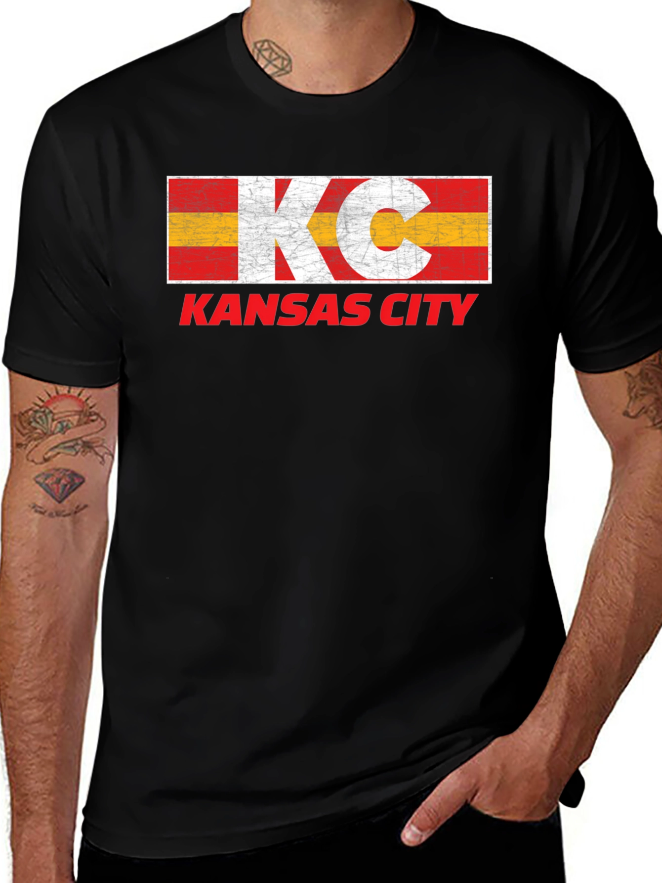 Kansas City Distressed Graphic T-Shirt