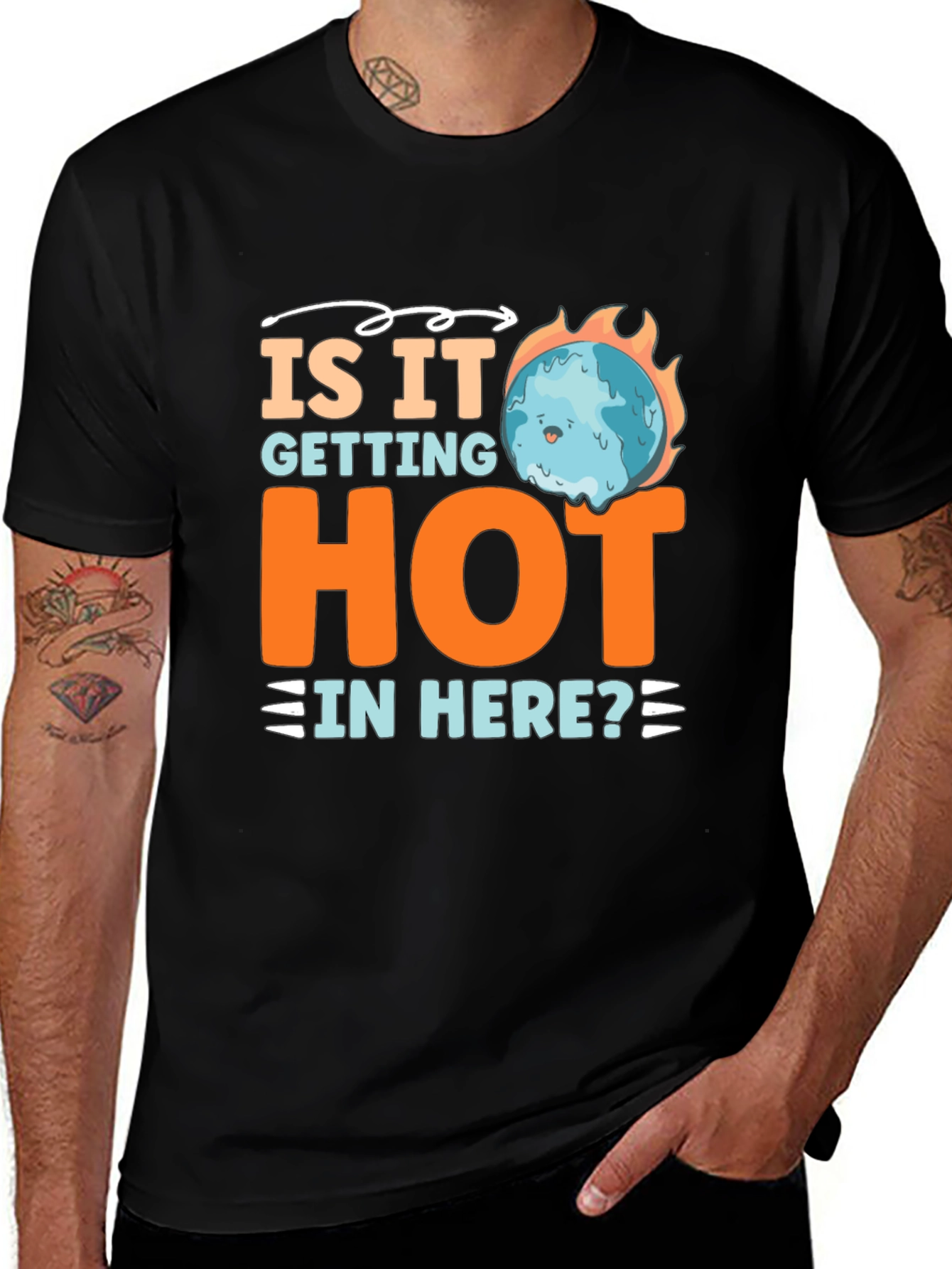 Variant 25 of Global Warming Tee - Is It Getting Hot In Here? T-Shirt