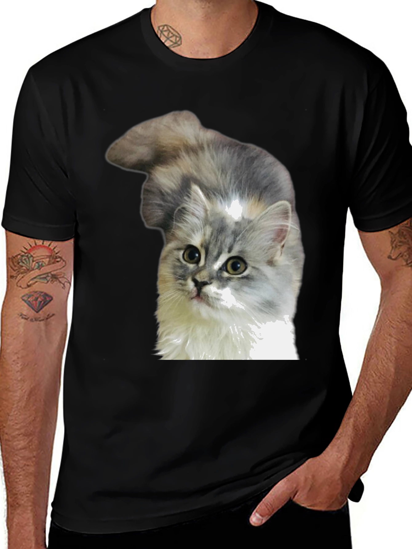 Variant 18 of Cat T-Shirt - Cute Kitten Graphic Tee