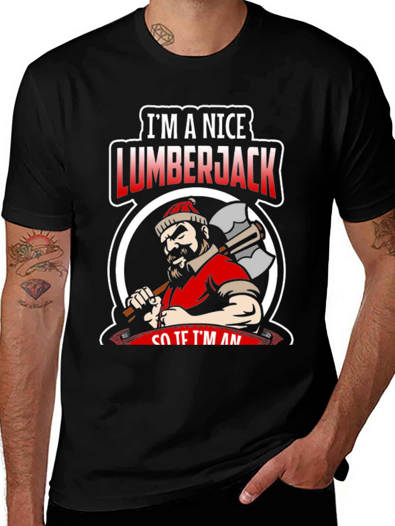 Variant 23 of Nice Lumberjack Graphic Tee