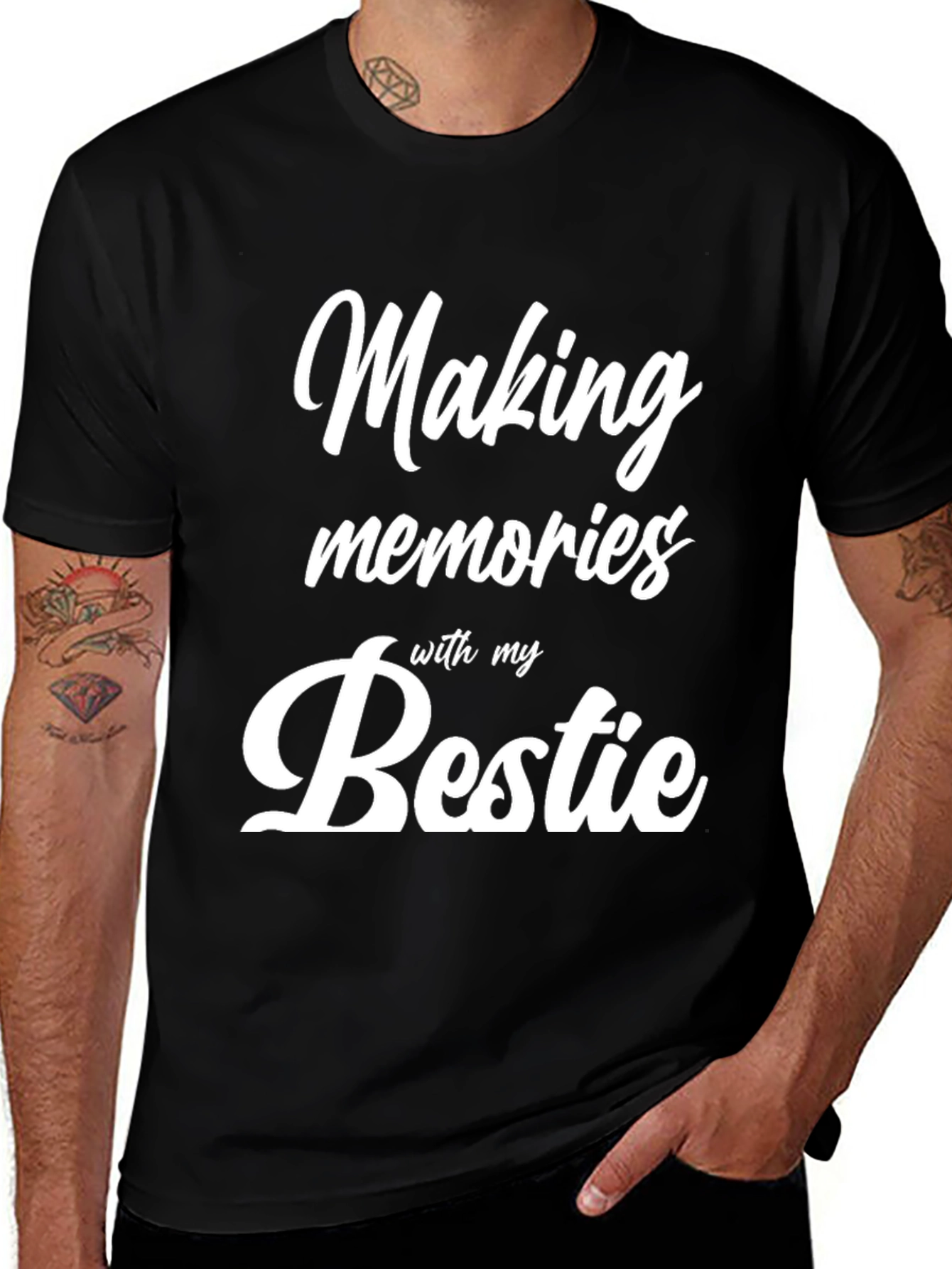 Variant 23 of Making Memories with My Bestie Black T-Shirt