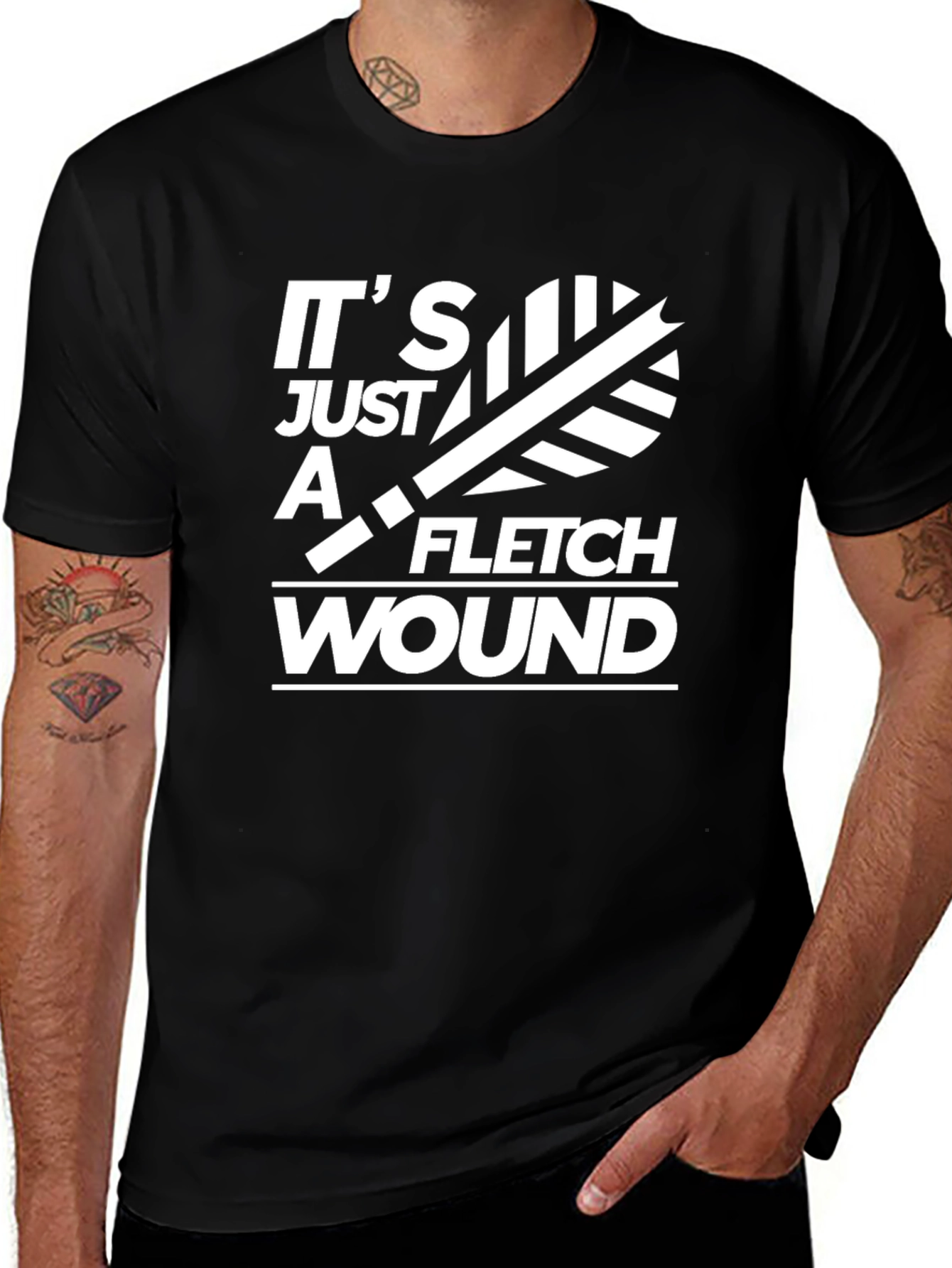 Variant 30 of It's Just a Fletch Wound T-Shirt