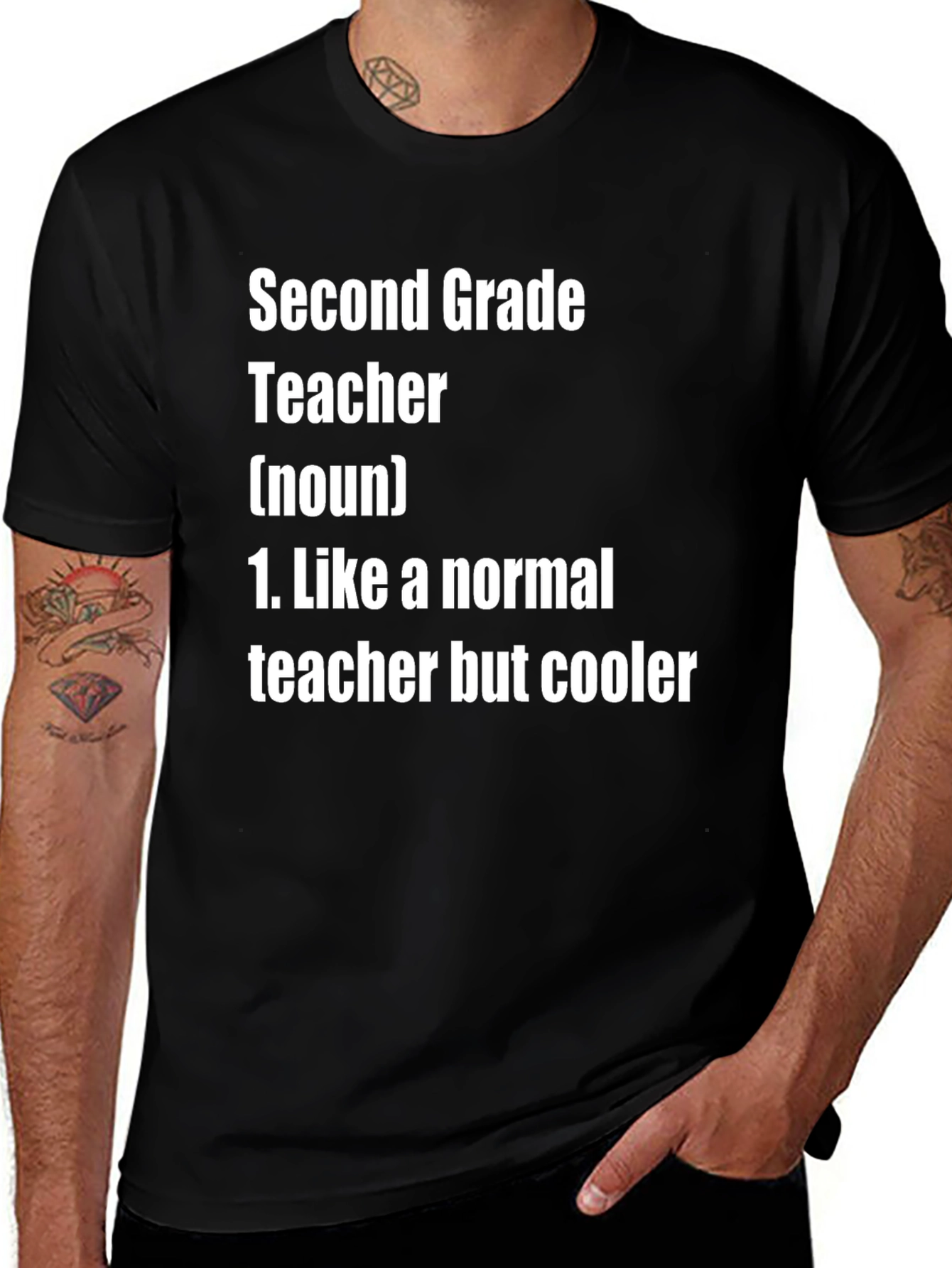 Variant 12 of Second Grade Teacher T-Shirt - Cooler Than Normal!
