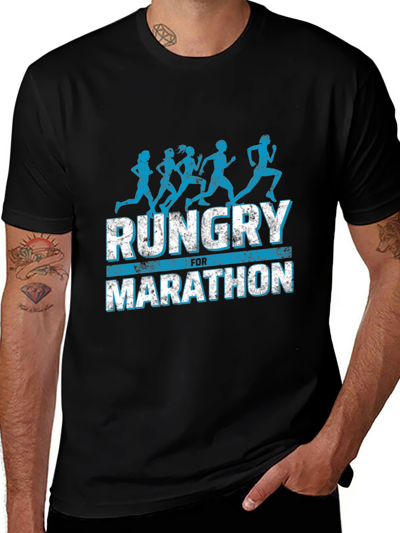 Variant 25 of Rungry for Marathon Men's Graphic Tee