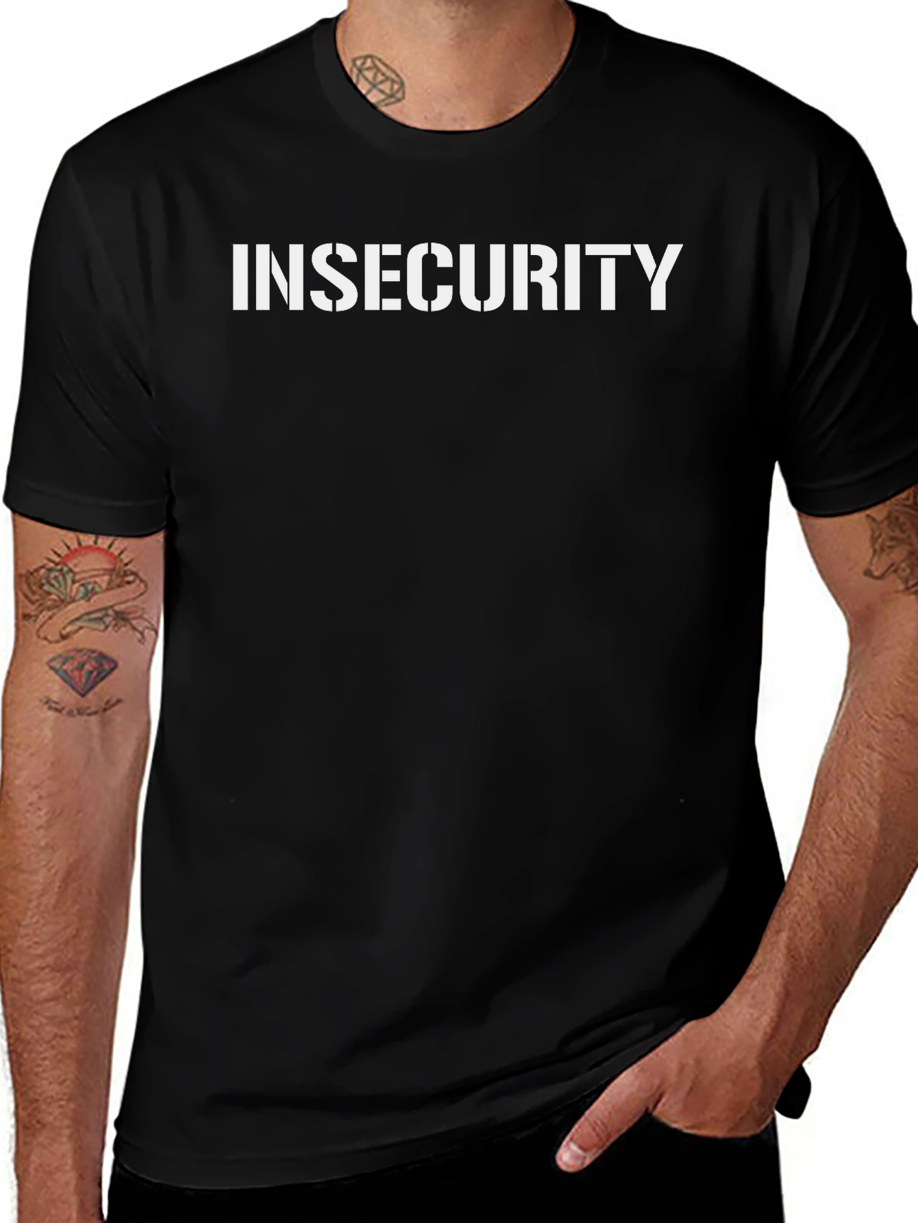 Variant 3 of Insecurity Graphic Tee - Bold Statement Shirt
