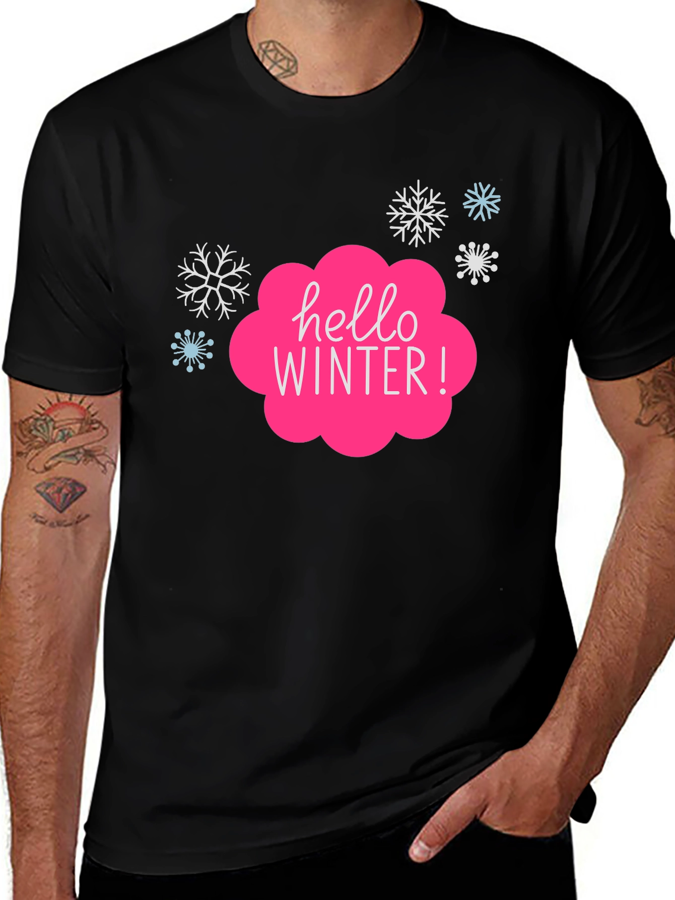 Hello Winter! Graphic Print Tee