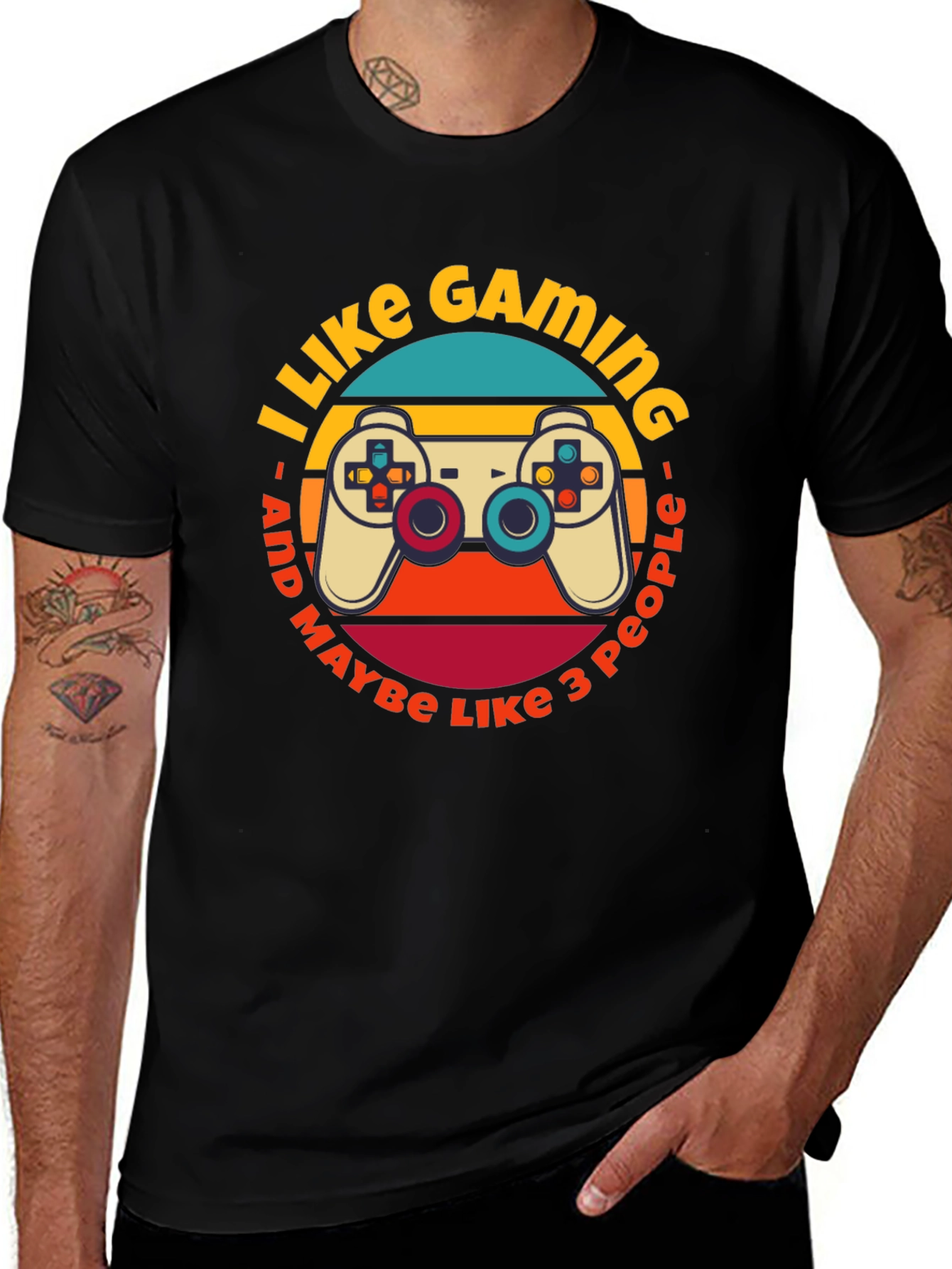 Variant 6 of I Like Gaming T-Shirt Funny Gamer Tee