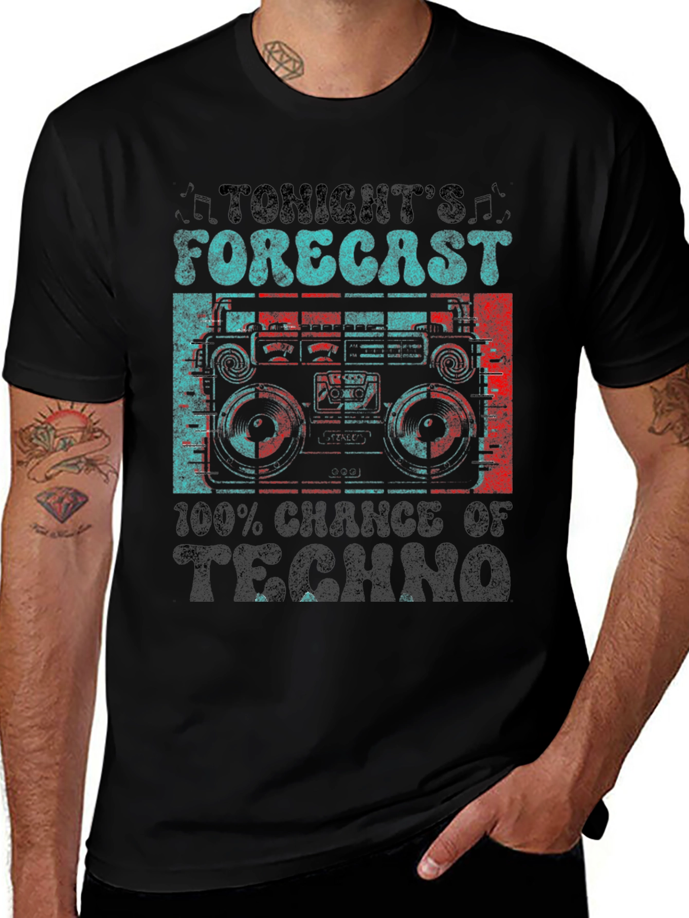 Variant 17 of Tonight's Forecast Techno Tee