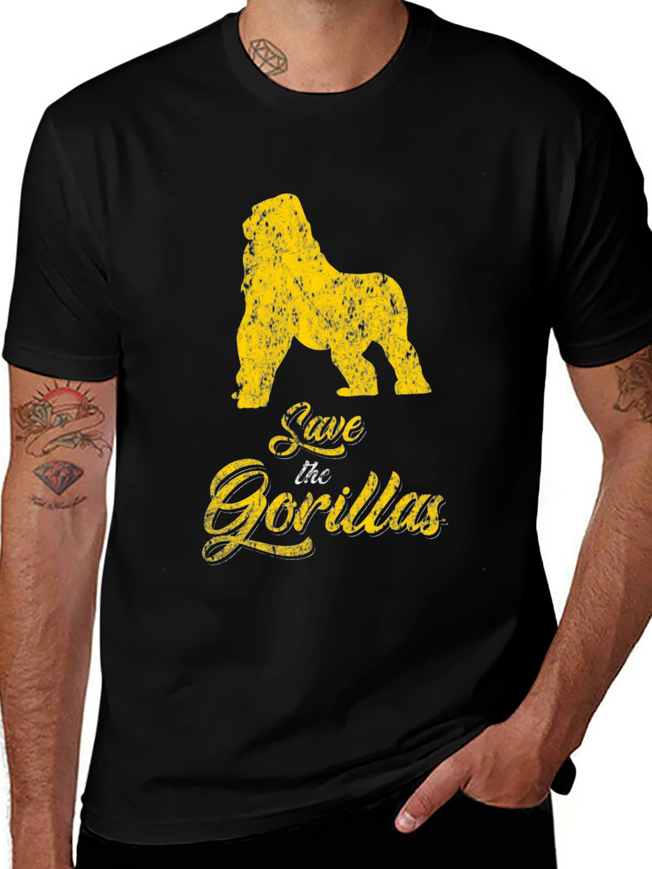Variant 18 of Save the Gorillas Graphic Tee