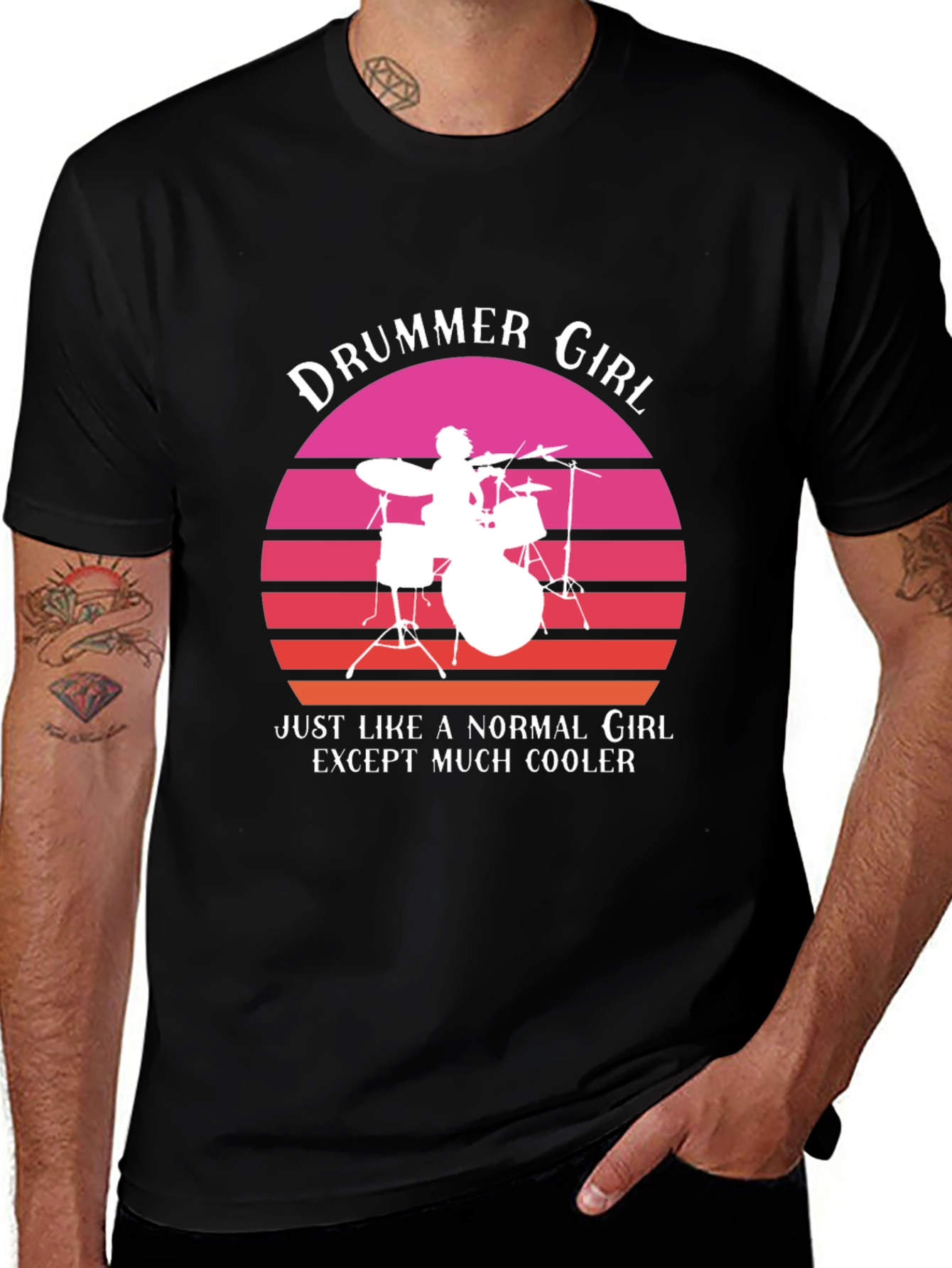 Variant 27 of Drummer Girl T-Shirt: Cooler Than Normal!