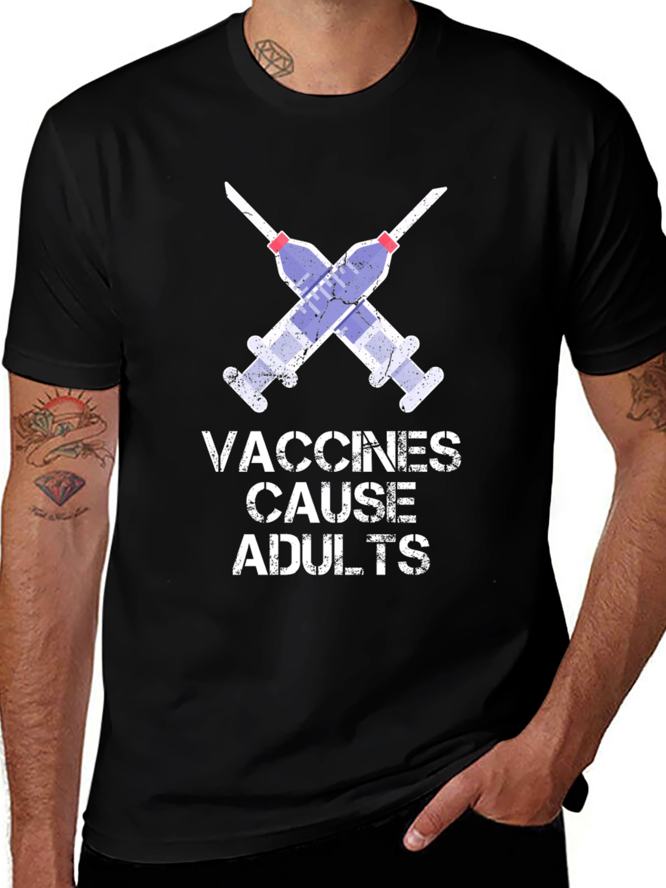 Variant 26 of Vaccines Cause Adults Graphic T-Shirt