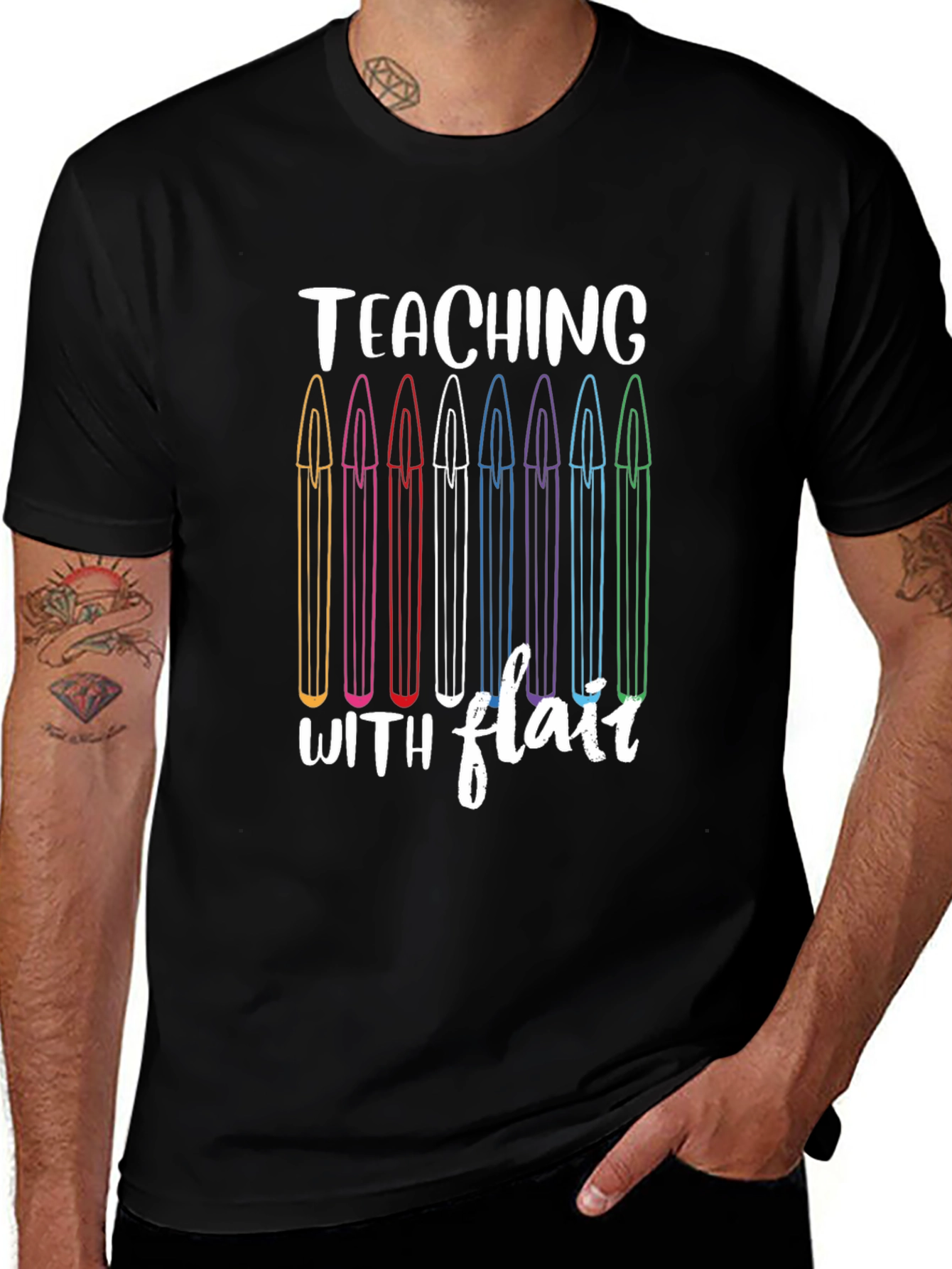 Teaching with Flair Black T-Shirt