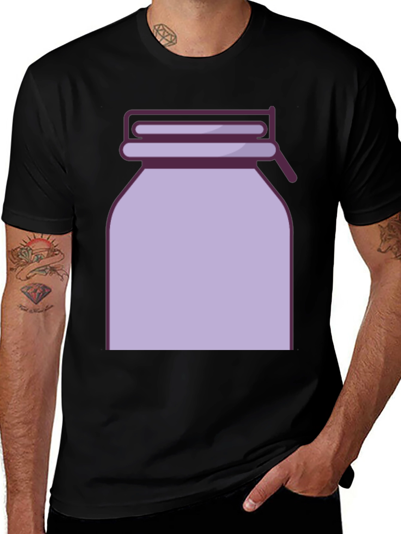 Variant 28 of Retro Jar Graphic Tee - Stylish Casual Wear