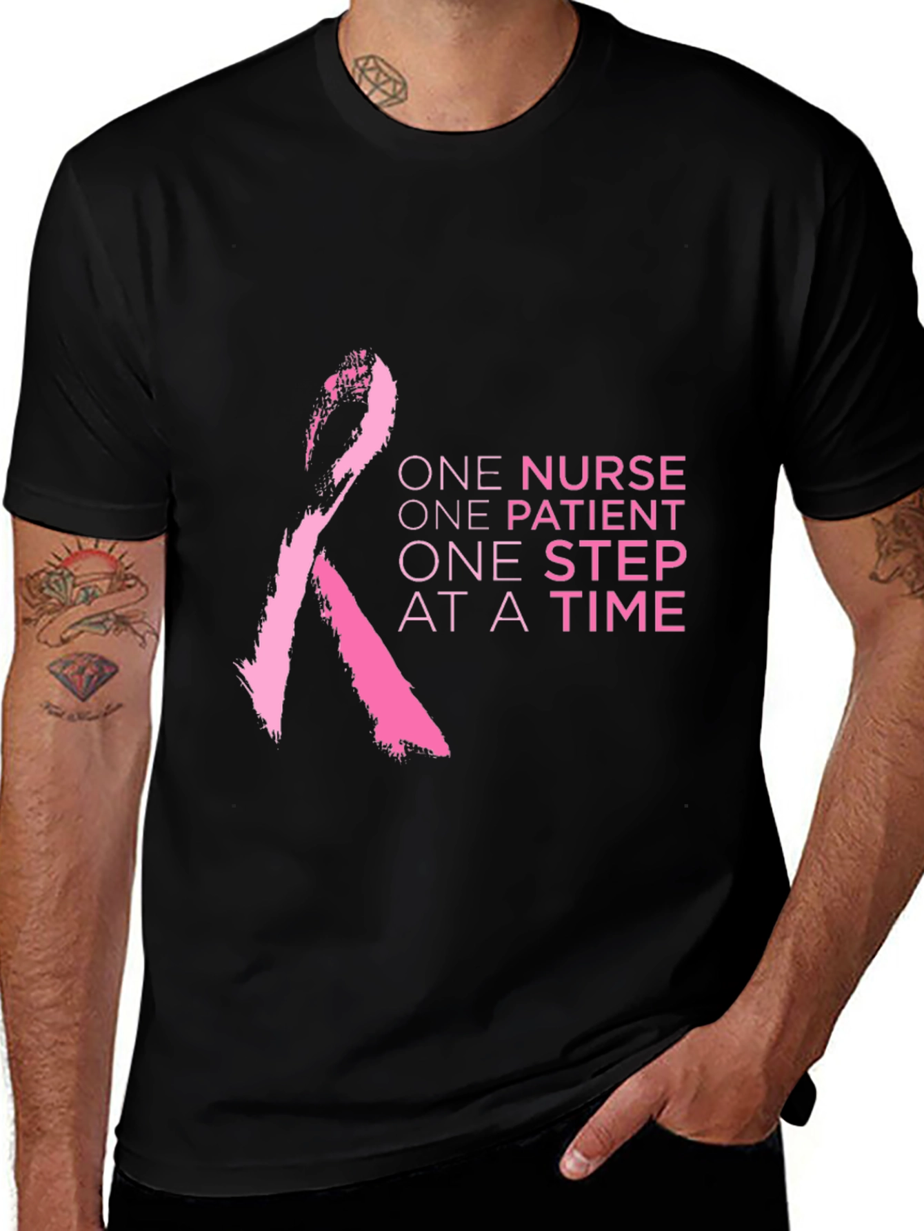Variant 11 of Nurse Breast Cancer Awareness T-Shirt