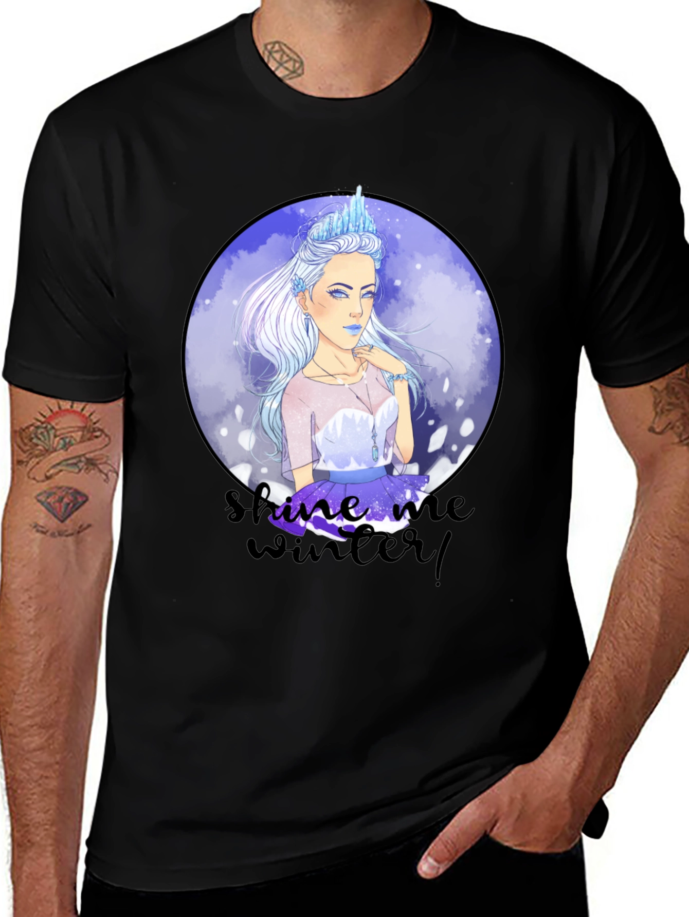 Shine Me Winter T-Shirt - Ice Queen Graphic Tee