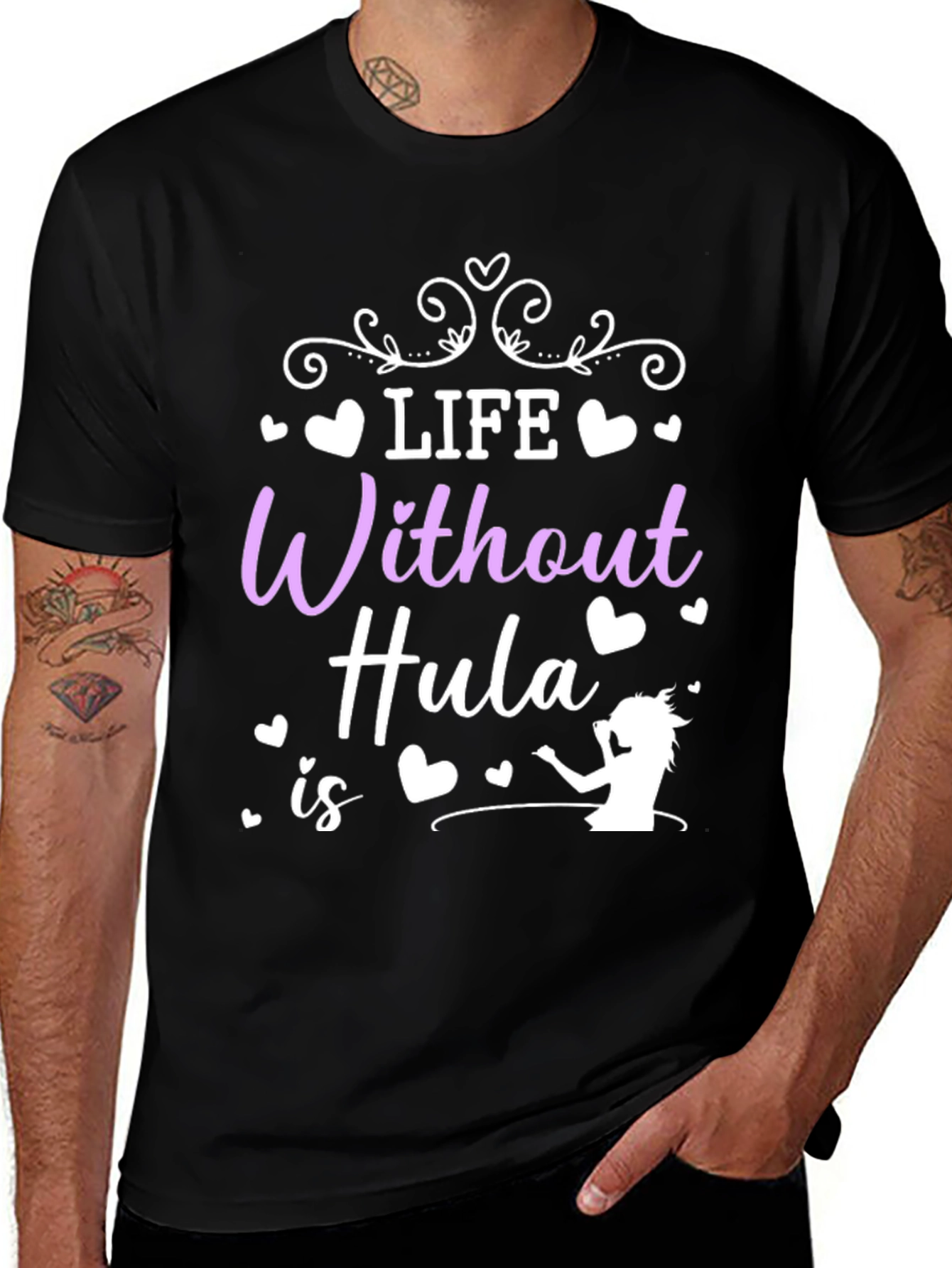 Life Without Hula T-Shirt, Black