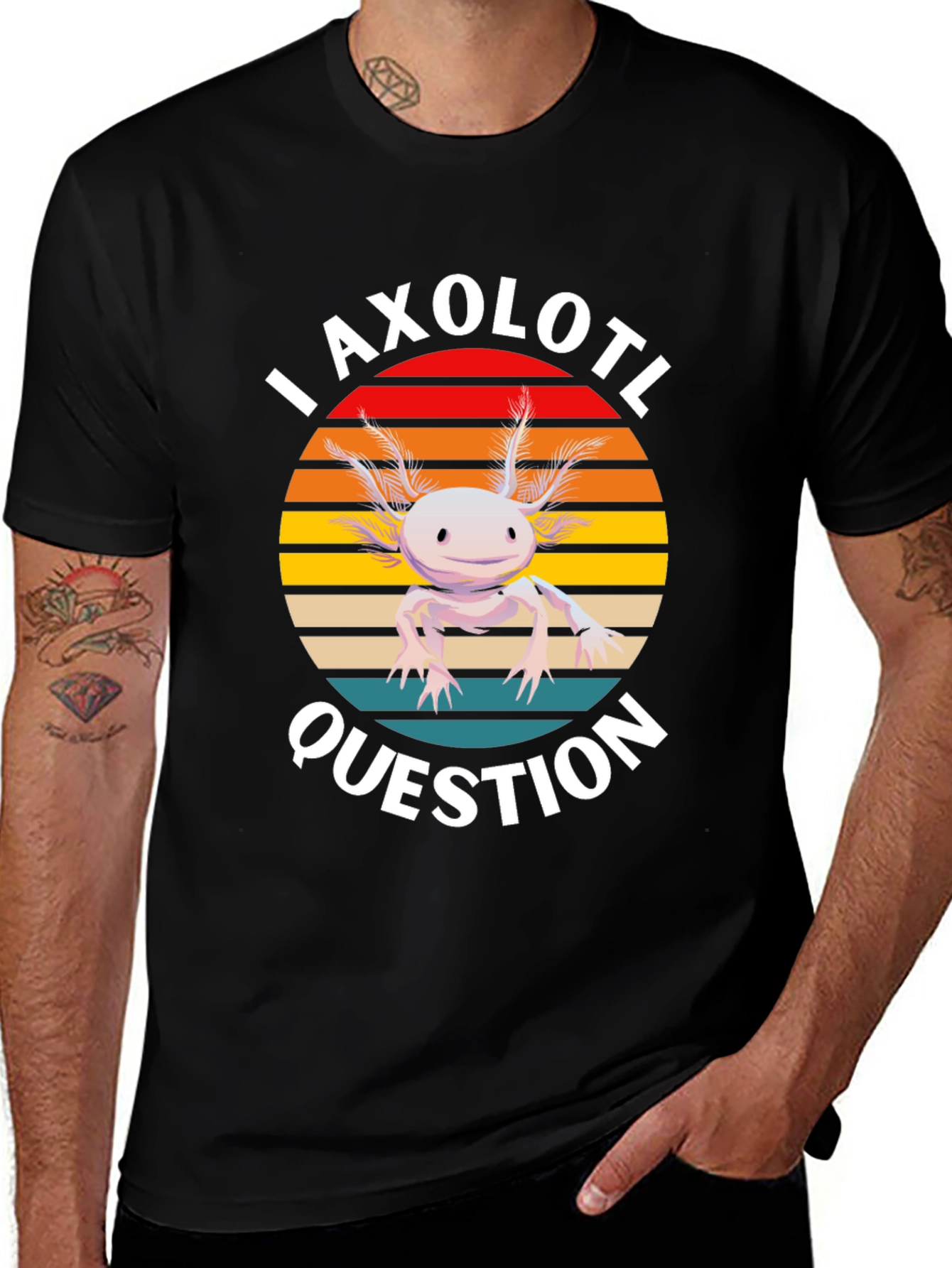 Variant 2 of I Axolotl Question T-Shirt