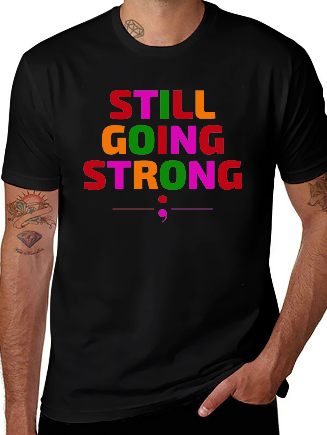 Variant 29 of Still Going Strong Graphic T-Shirt - Black