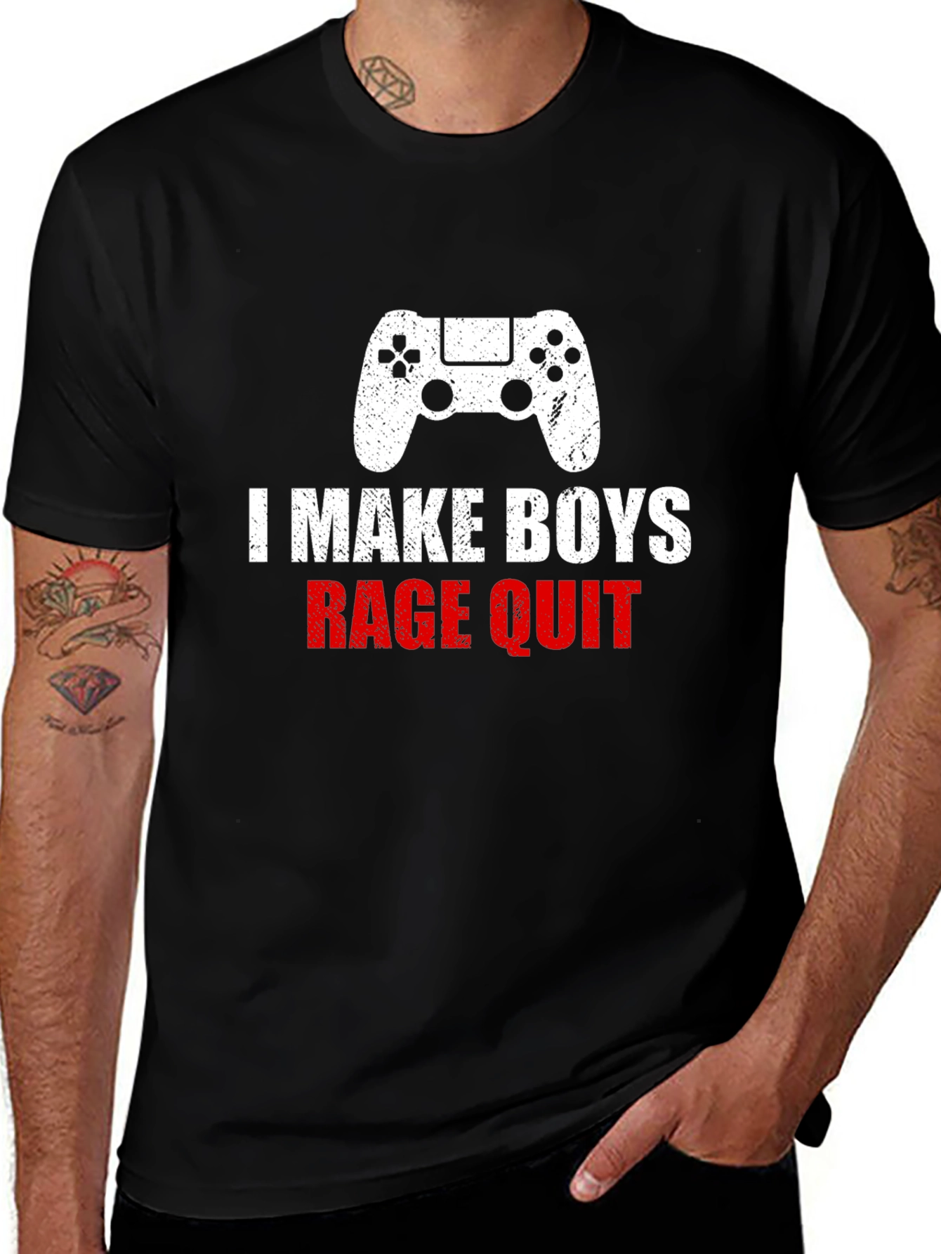 Variant 17 of I Make Boys Rage Quit T-Shirt - Gamer Apparel