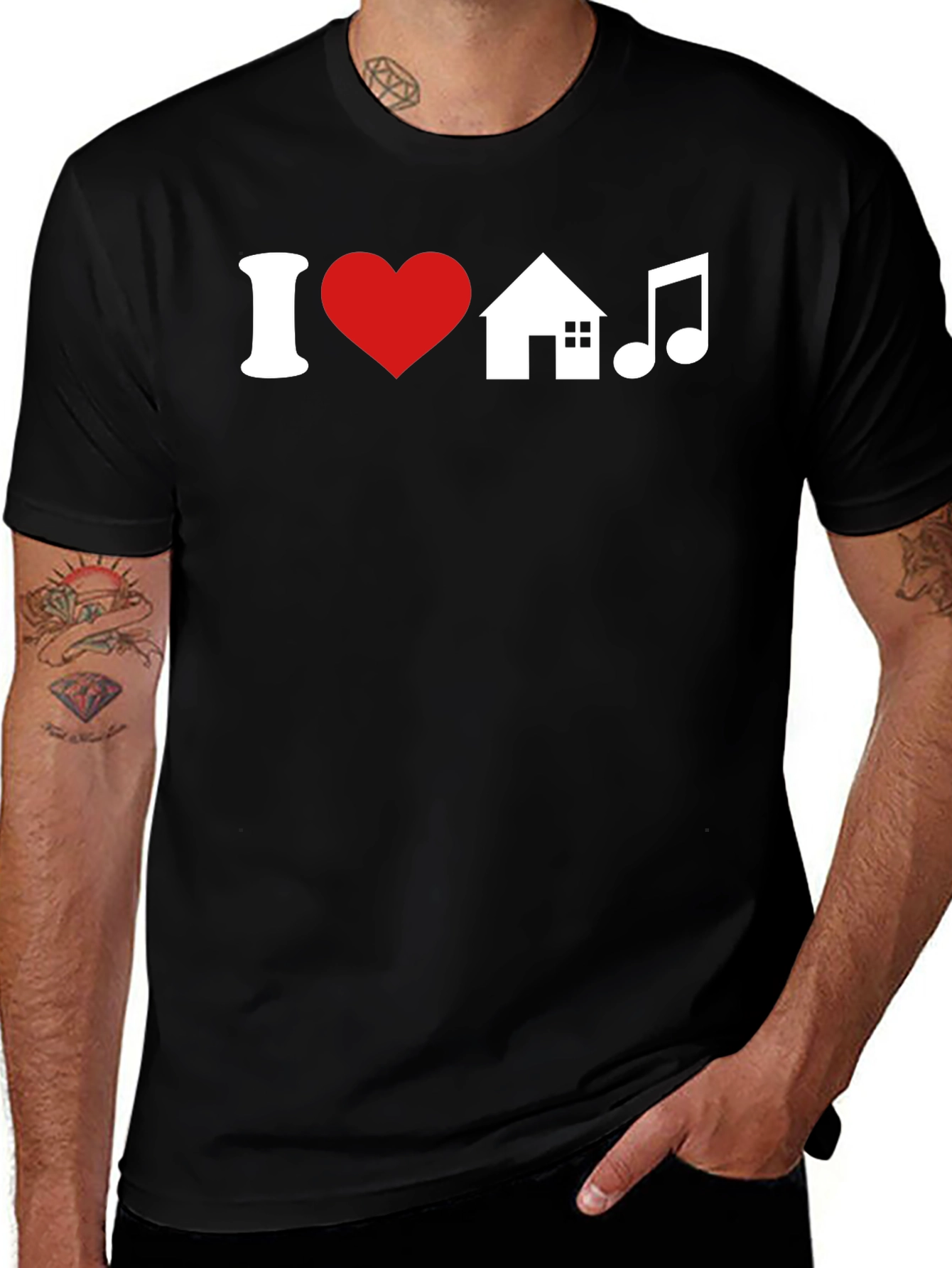 Variant 10 of I Love House Music T-Shirt