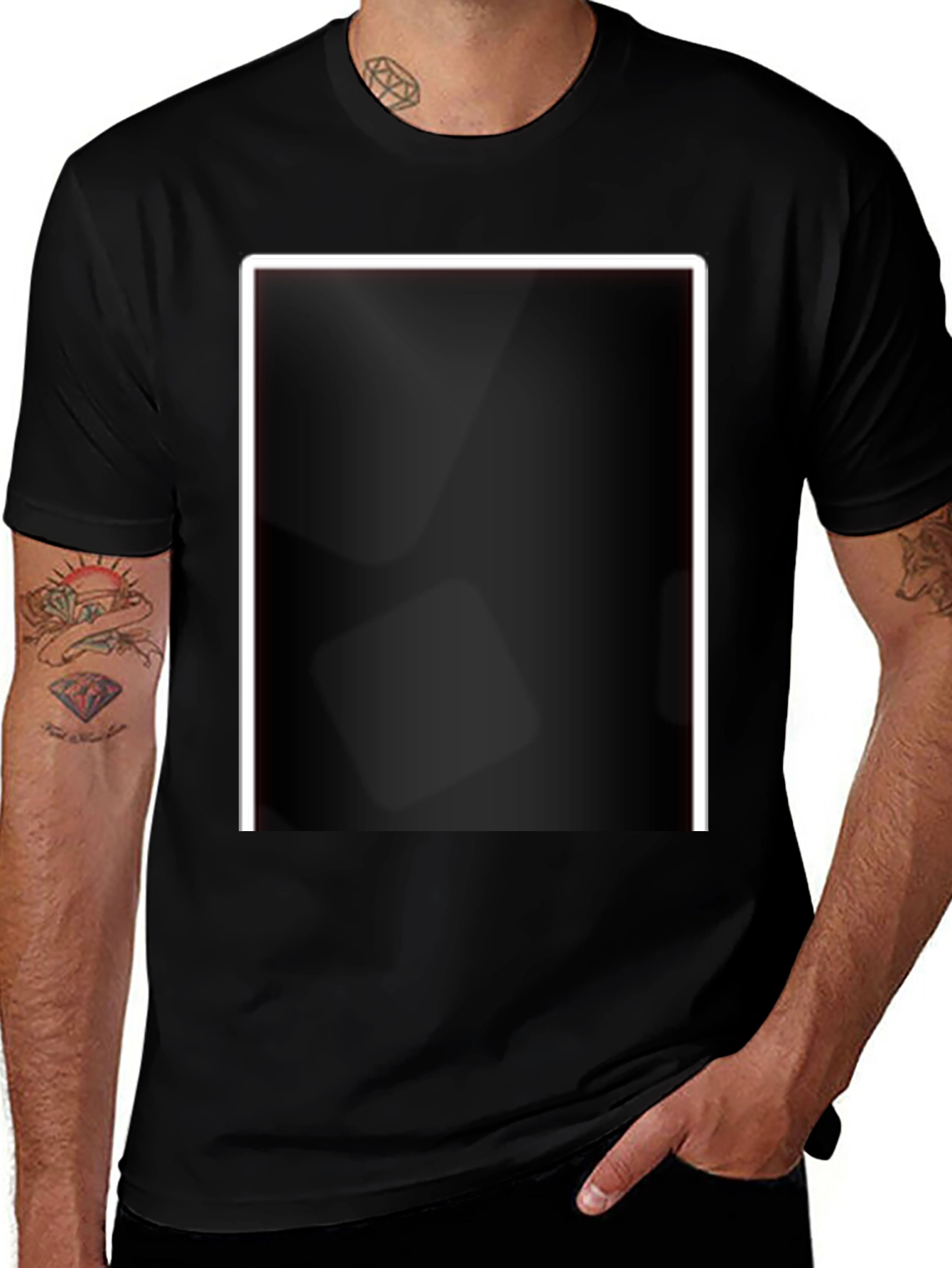 Variant 16 of Black T-Shirt with Modern Design