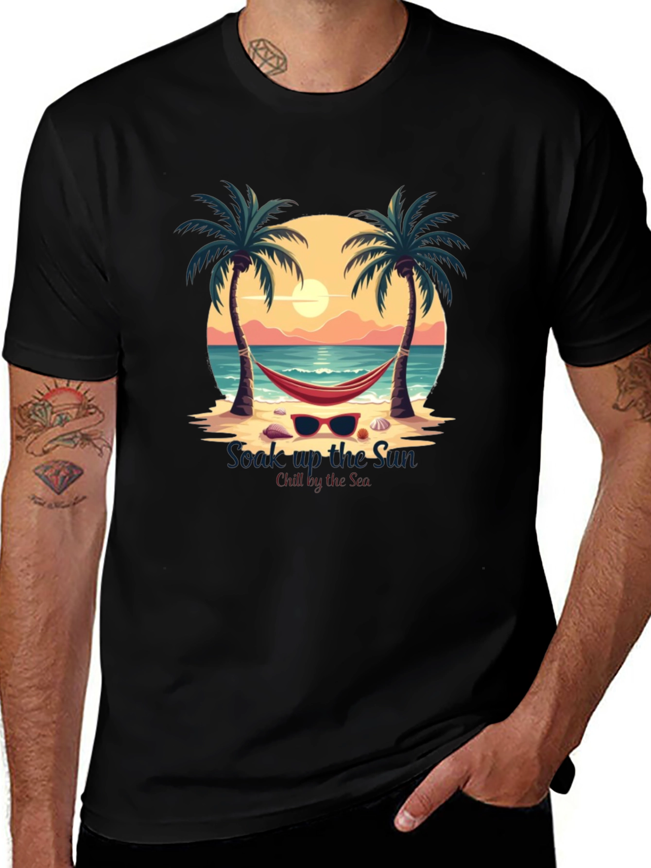 Variant 25 of Soak Up The Sun Beach Graphic Tee