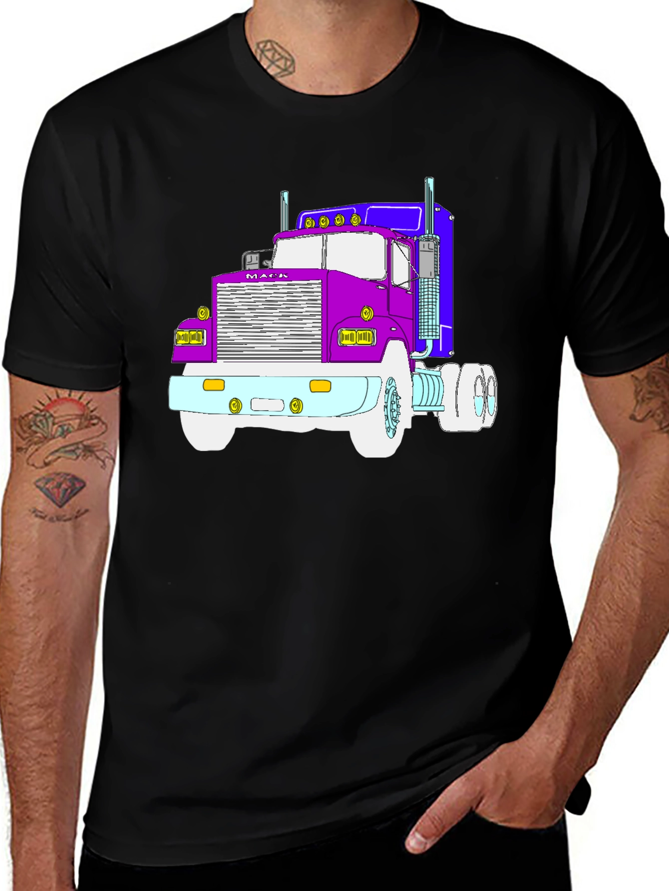 Variant 24 of Mack Truck Graphic Tee - Bold Style