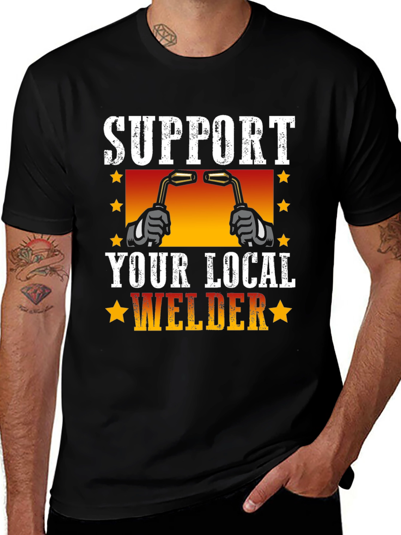Variant 11 of Support Your Local Welder T-Shirt