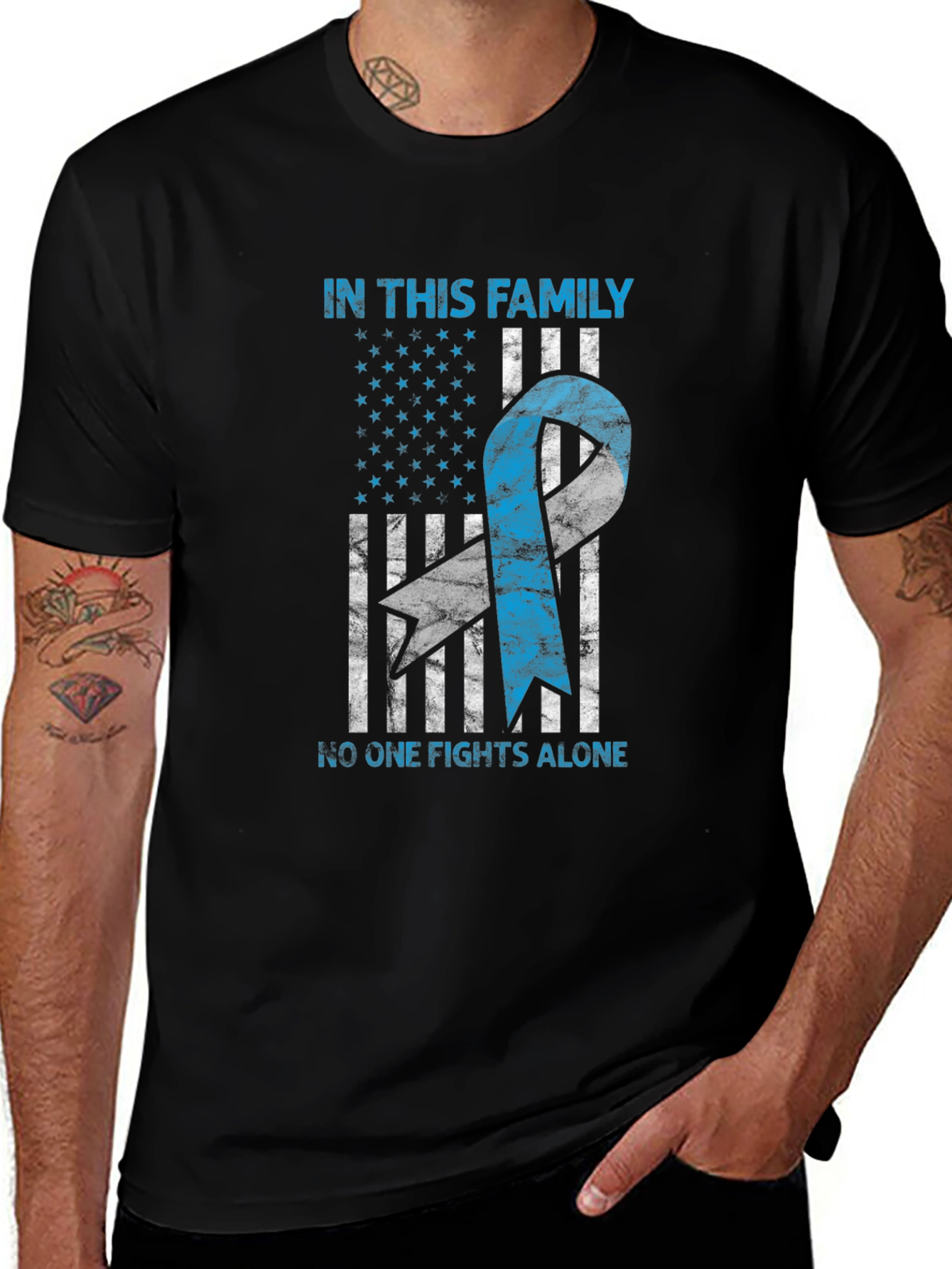 Variant 25 of Family Support Ribbon Graphic Tee