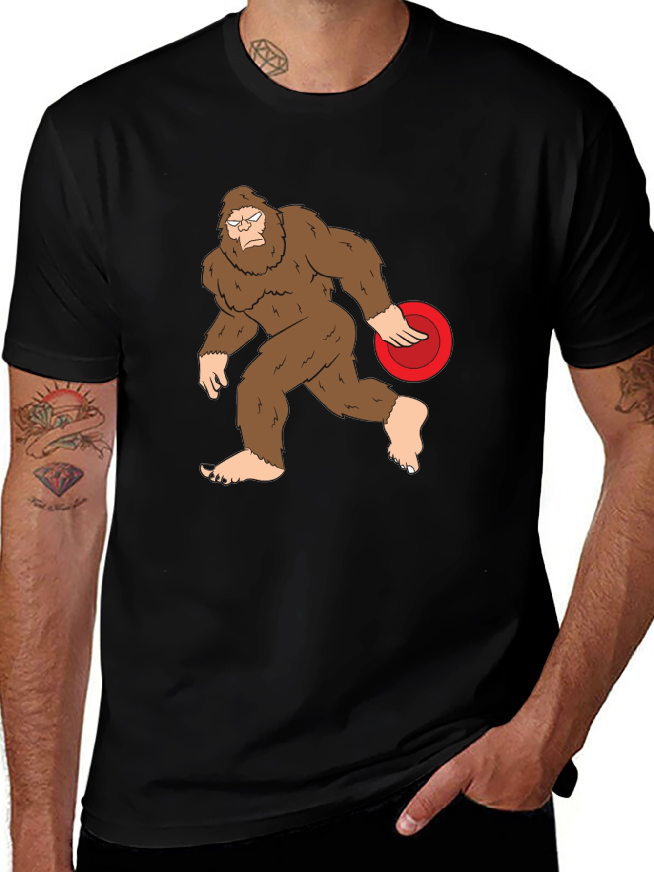 Bigfoot Disc Golf Graphic Tee