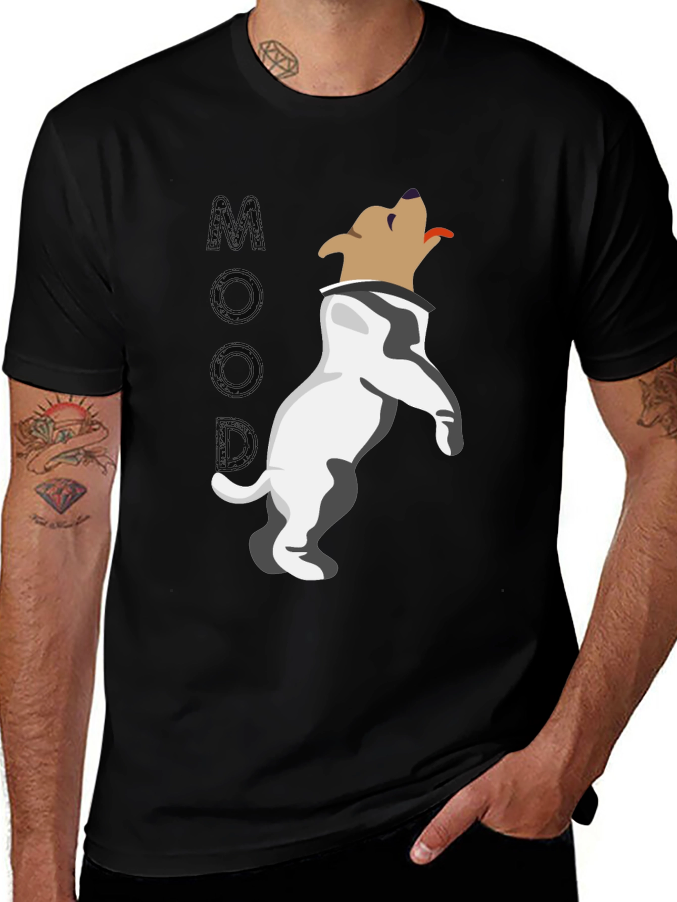 Variant 15 of Moody Dog T-Shirt - Unique Graphic Tee