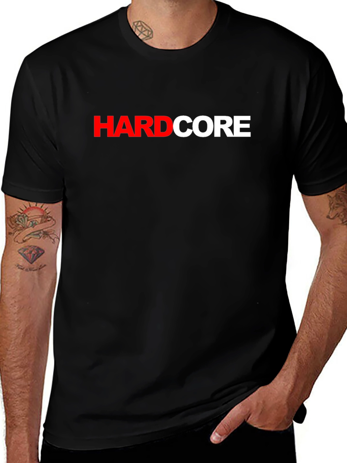 Variant 4 of Hardcore Graphic Tee - Bold Statement T-Shirt