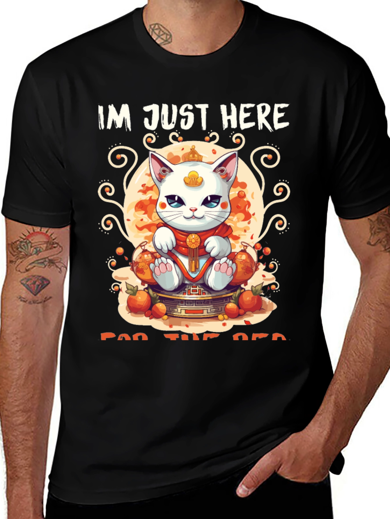 Variant 22 of Lucky Cat Graphic Tee