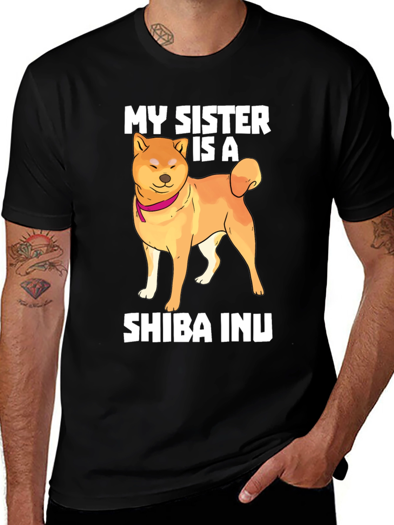Variant 29 of My Sister is a Shiba Inu T-Shirt
