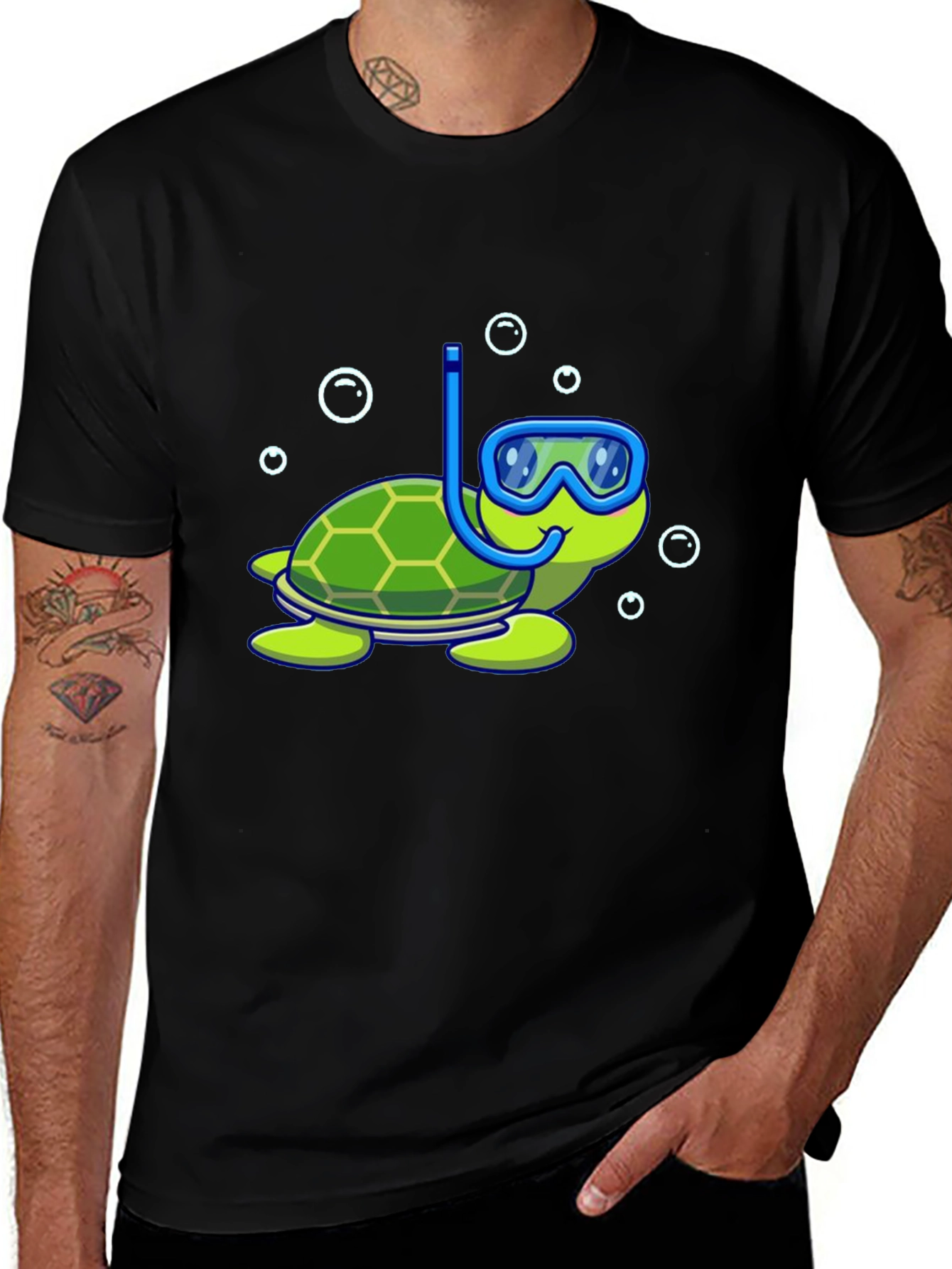 Variant 24 of Turtle Snorkel T-Shirt