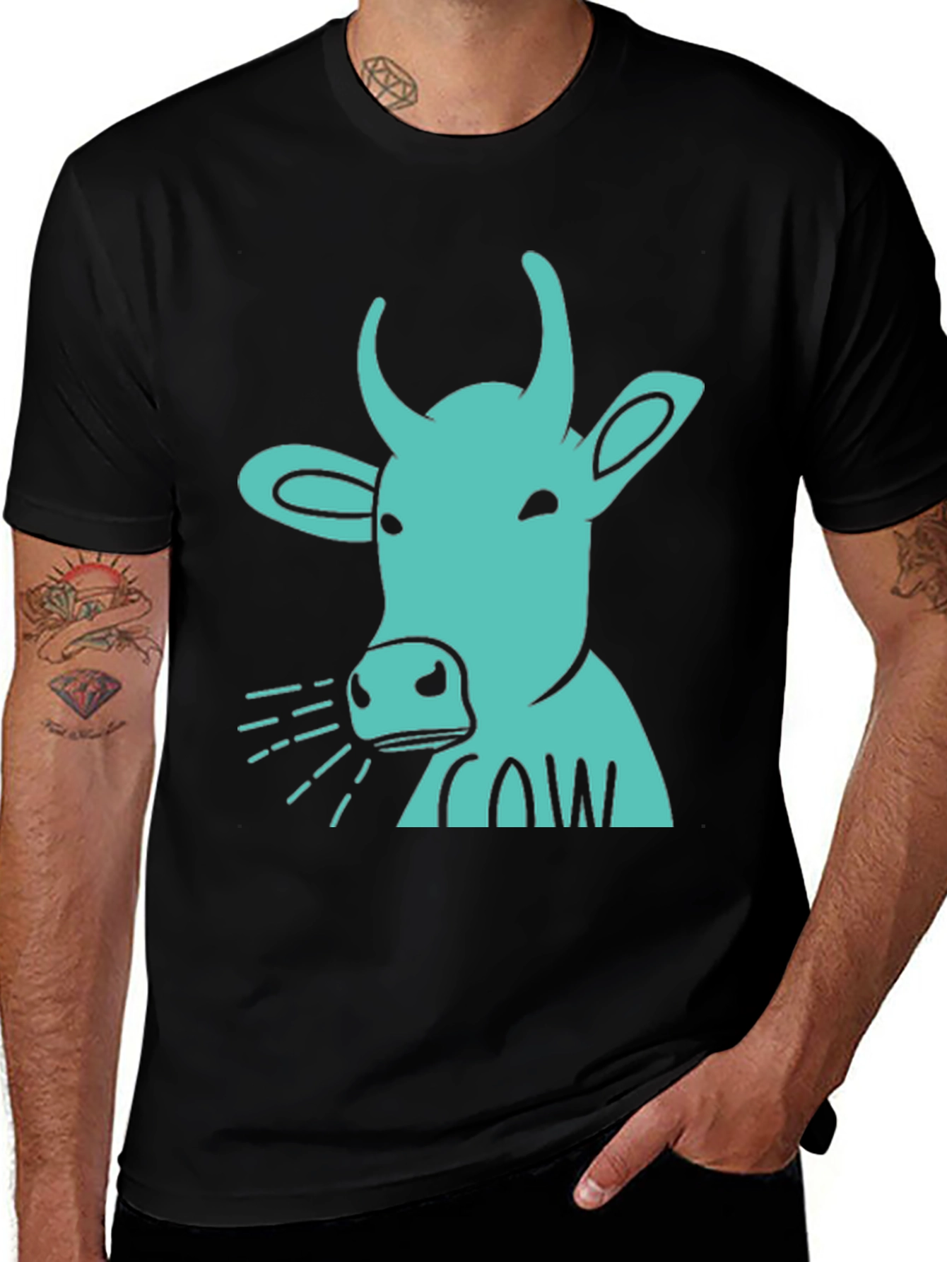 Variant 17 of Cow T-Shirt - Quirky Graphic Tee