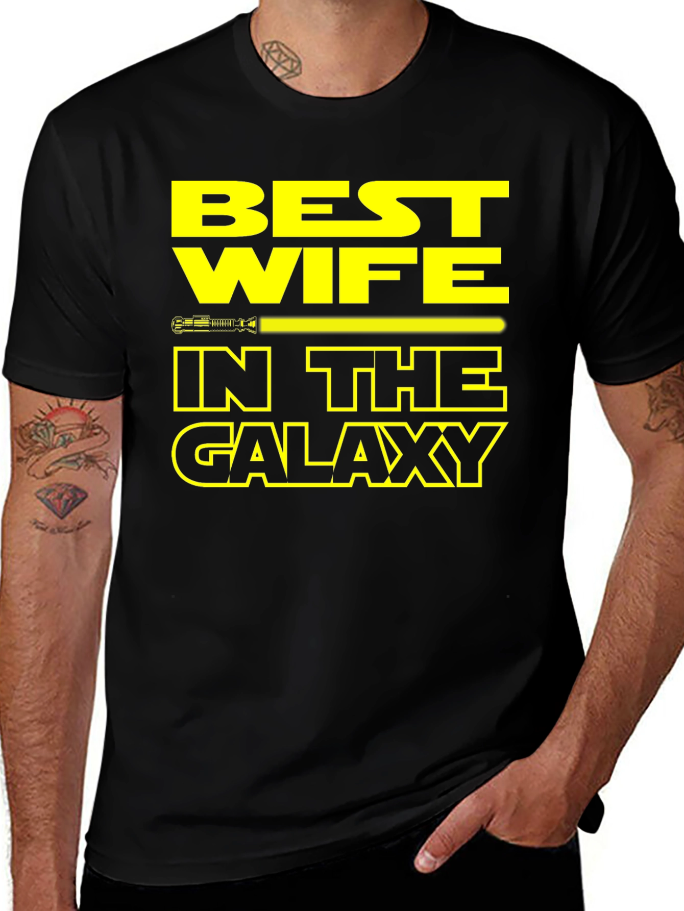 Variant 7 of Best Wife in the Galaxy T-Shirt Star Wars Gift